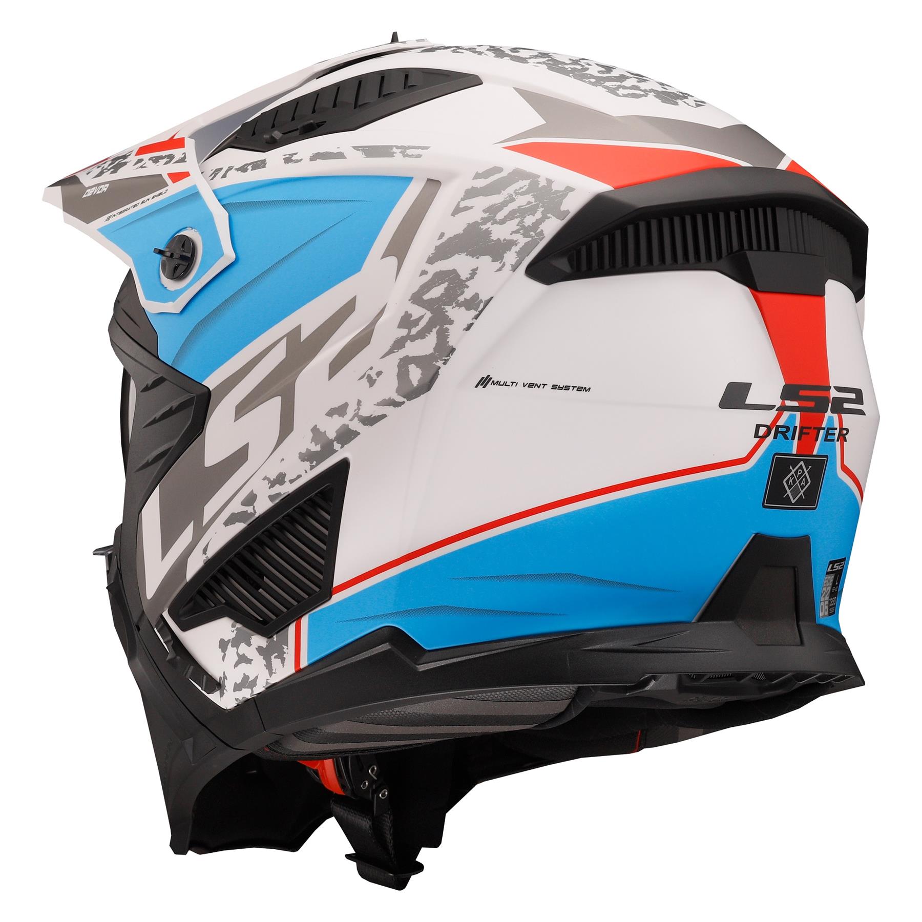 LS2 OF606 Drifter Devor Off Road Motorcycle Helmet Trial Adventure Bike Mask - Picture 6 of 25