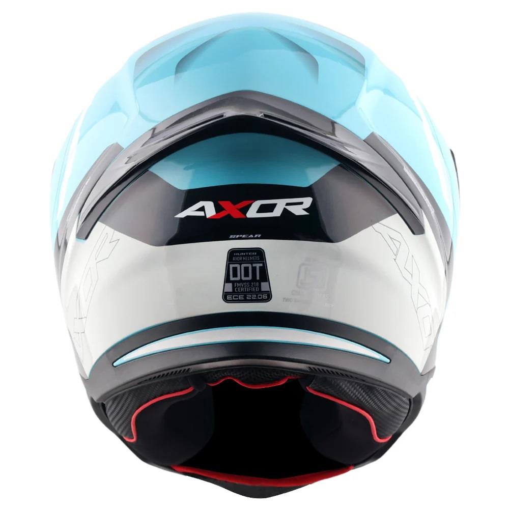 Axor Hunter Spear Full Face Motorcycle Helmet Scooter Motorbike Free Dark Visor - Picture 7 of 22
