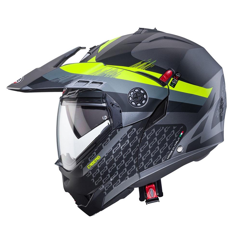 Caberg Tourmax X Sarabe Flip Adventure Motorcycle Helmet Dual Sport Blue Red - Picture 29 of 30