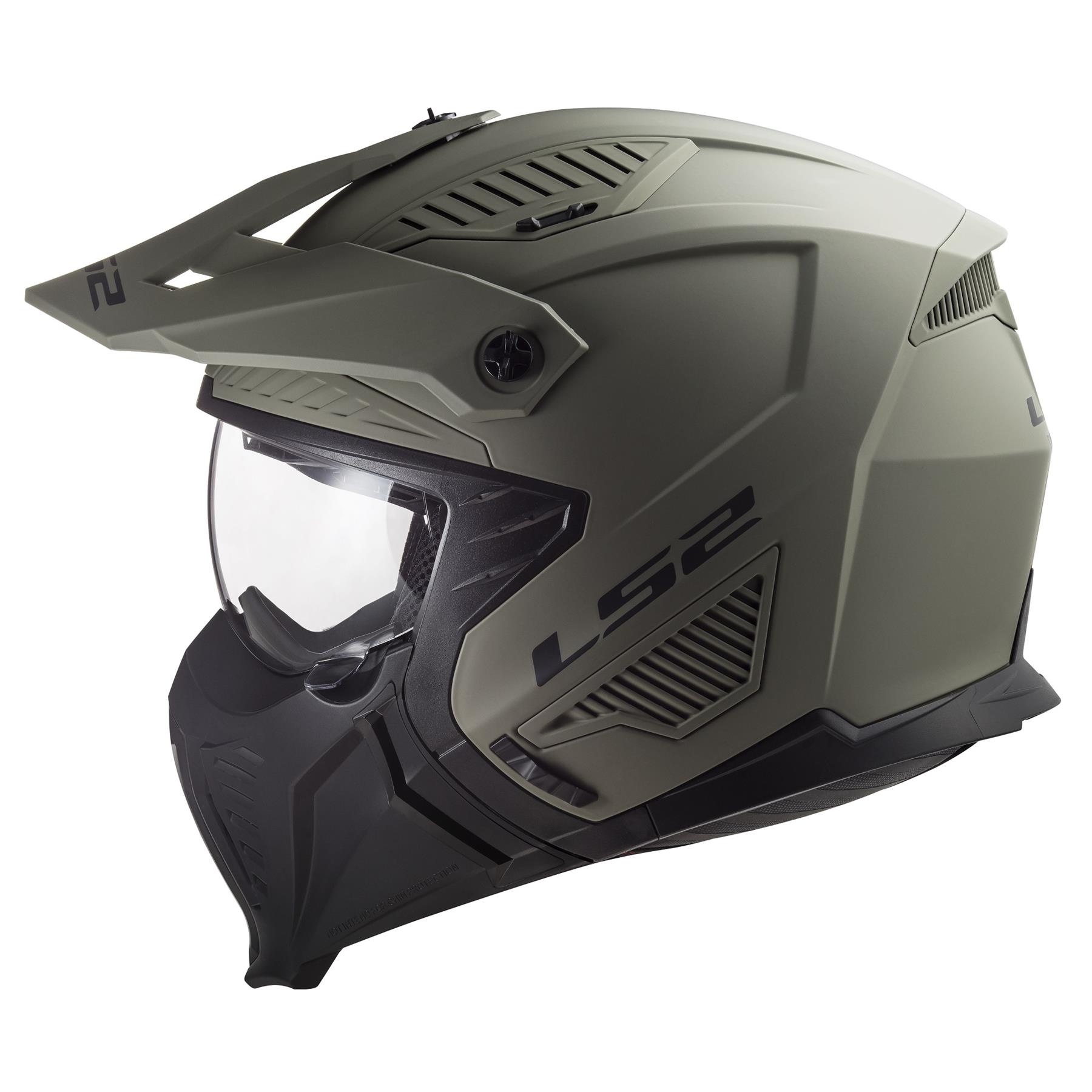 LS2 OF606 Casco moto alla deriva semplice fuori strada prova avventura maschera - Foto 17 di 23