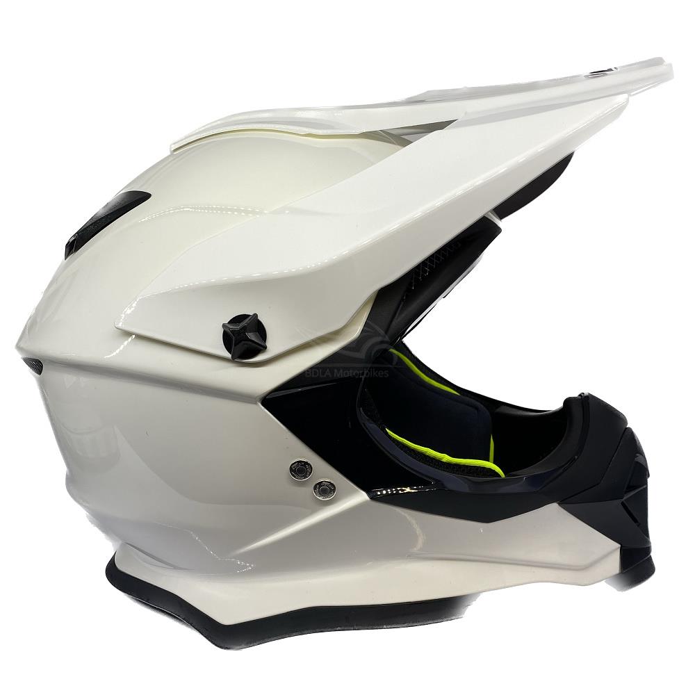 Nolan N53 Smart Motocross Helmet Off-Road Quad ATV Motorcycle Black White MX - Picture 15 of 18