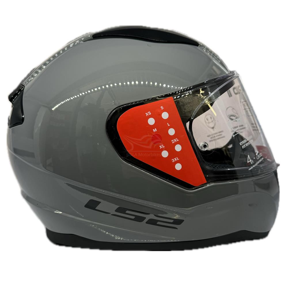 LS2 FF353 Rapid II Plain Motorcycle Helmet Full Face Moped Black White Grey - Picture 31 of 45