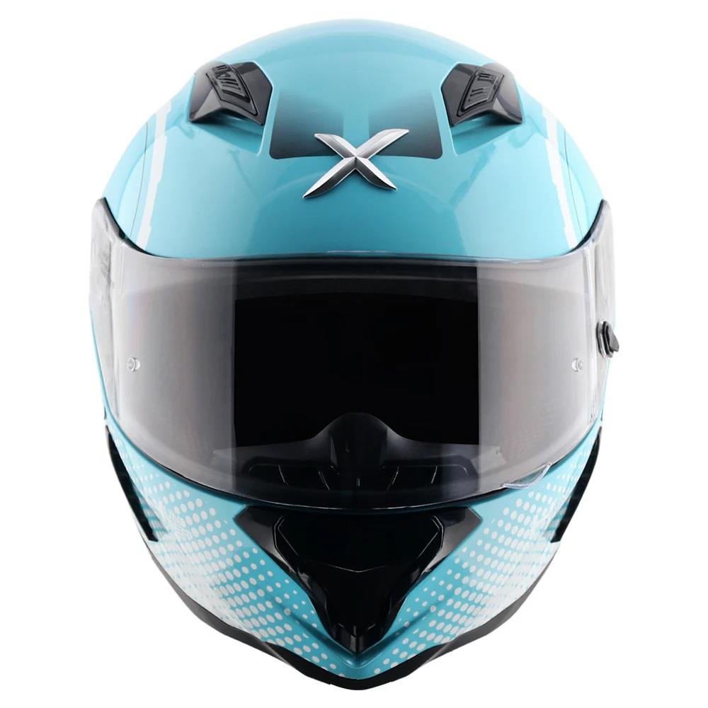 Axor Hunter Spear Full Face Motorcycle Helmet Scooter Motorbike Free Dark Visor - Picture 11 of 22