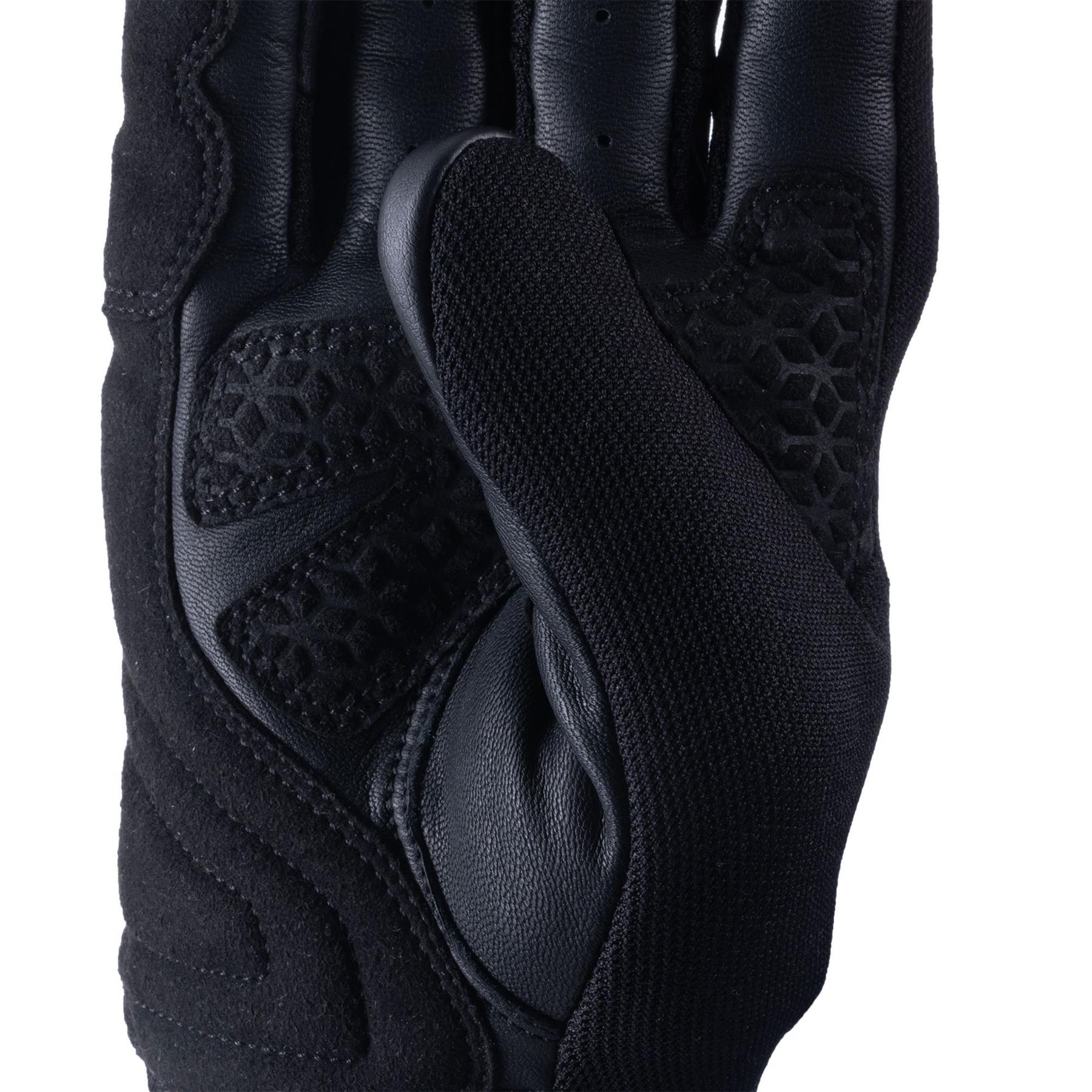 Oxford Byron Mens Motorcycle Short Gloves Summer Motorbike Vented Black Red Camo - Picture 9 of 22