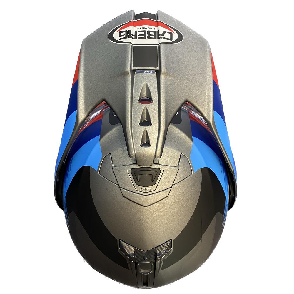 Caberg Tourmax X Sarabe Flip Adventure Motorcycle Helmet Dual Sport Blue Red - Picture 14 of 30