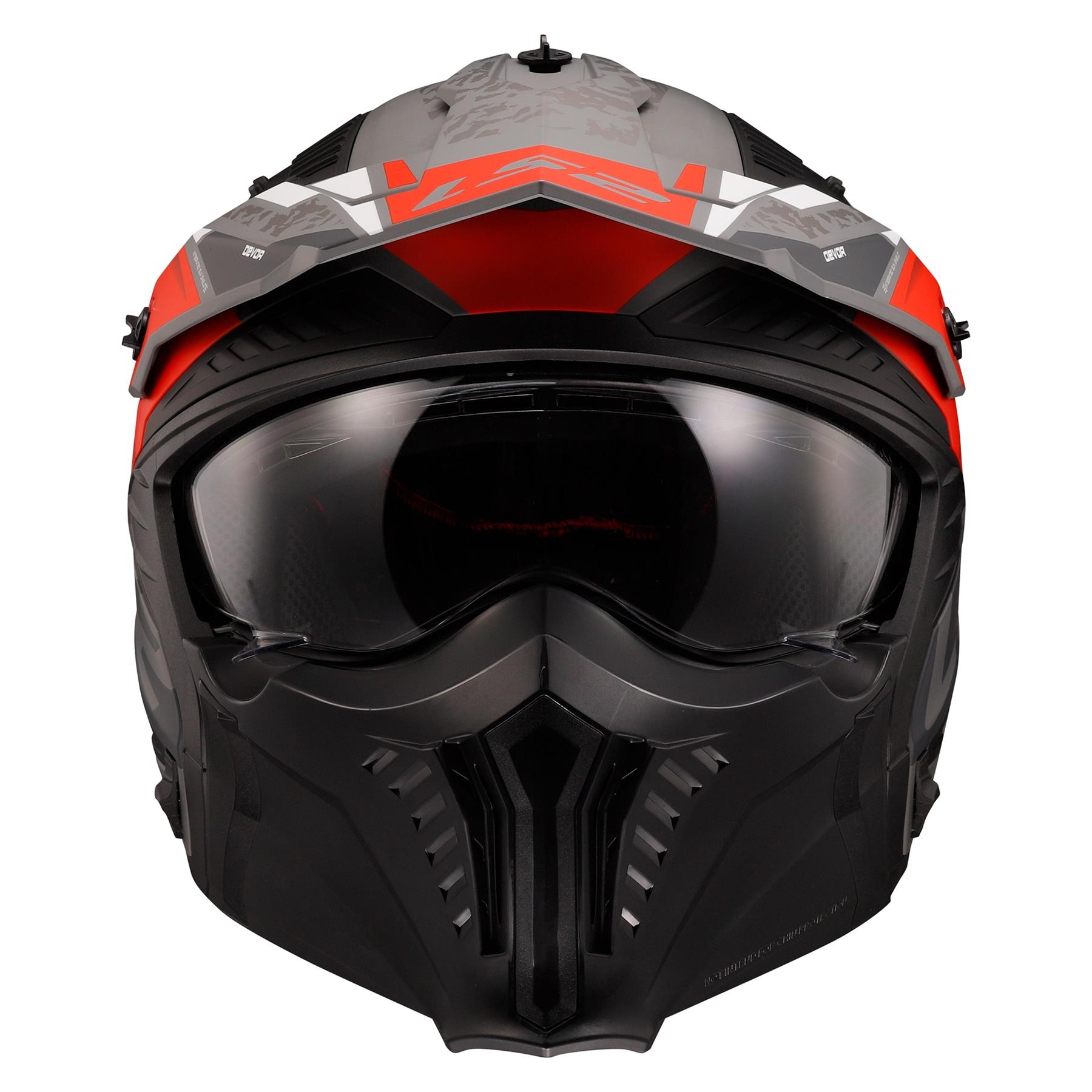 LS2 OF606 Drifter Devor Off Road Motorcycle Helmet Trial Adventure Bike Mask - Picture 16 of 25