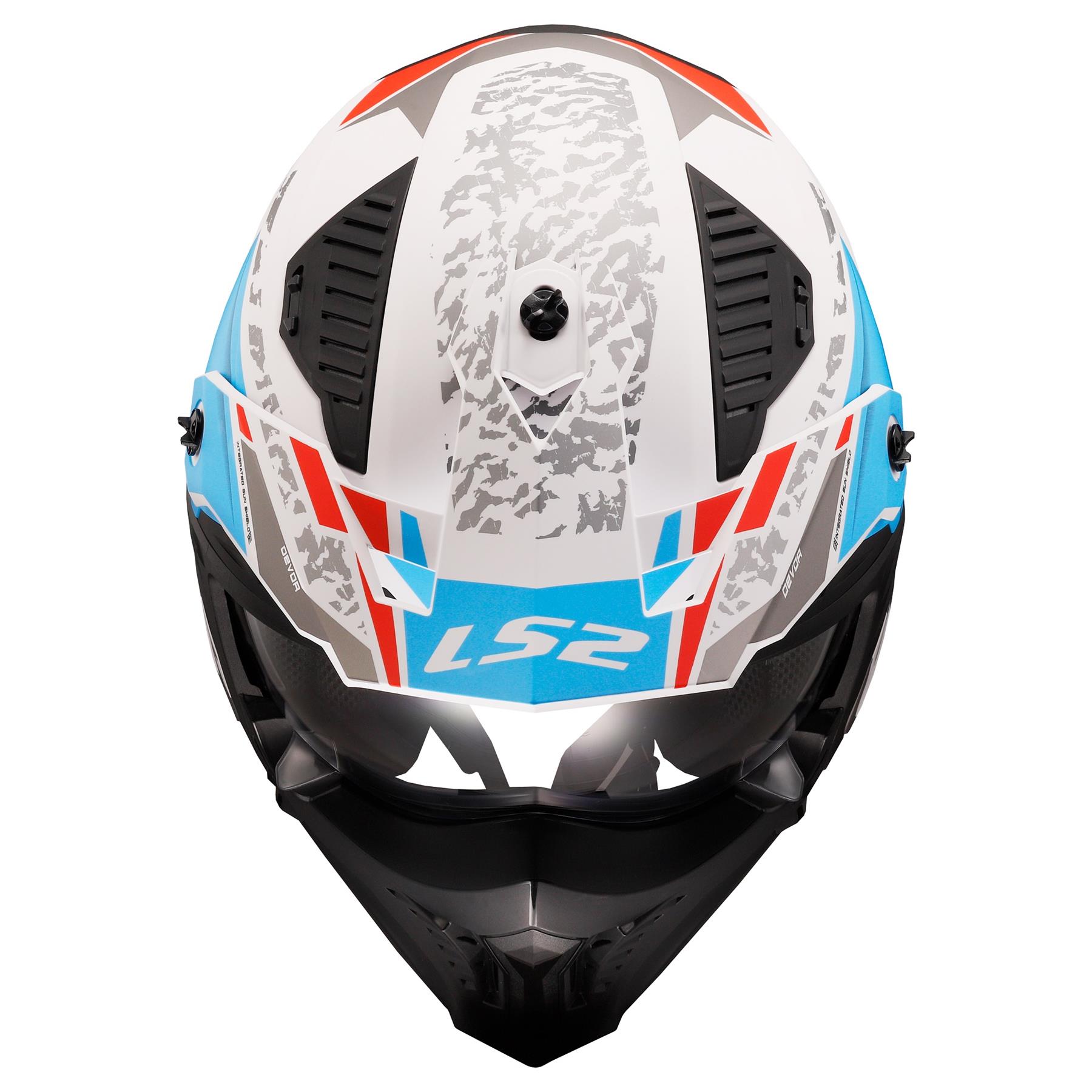 LS2 OF606 Drifter Devor Off Road Motorcycle Helmet Trial Adventure Bike Mask - Picture 10 of 25