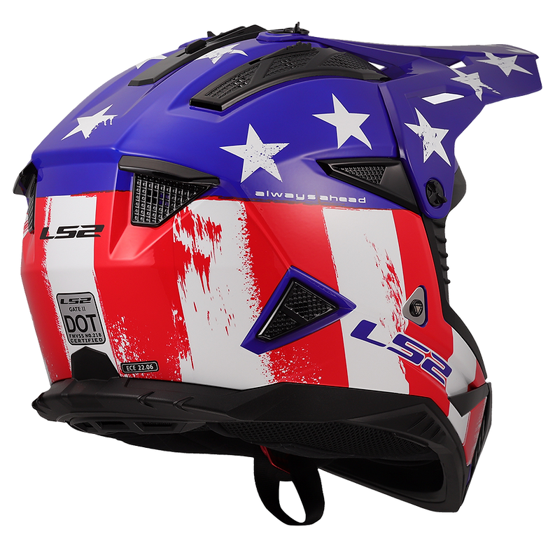 LS2 - Gate II Battle Scar Motocross Helmet - Bild 6 von 9