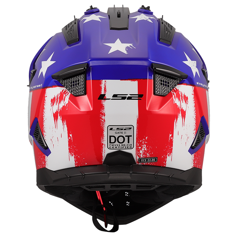LS2 - Gate II Battle Scar Motocross Helmet - Bild 7 von 9