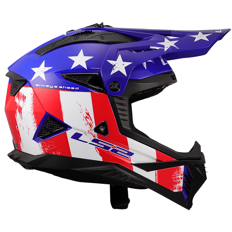 LS2 - Gate II Battle Scar Motocross Helmet - Bild 5 von 9