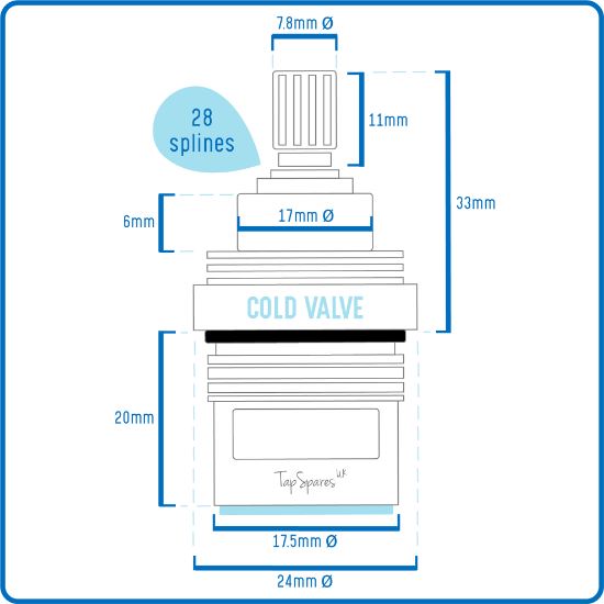 Rangemaster Traditional Belfast Bridge TBL3 Tap (SP3561, 4276R) Ventile - Bild 4 von 10