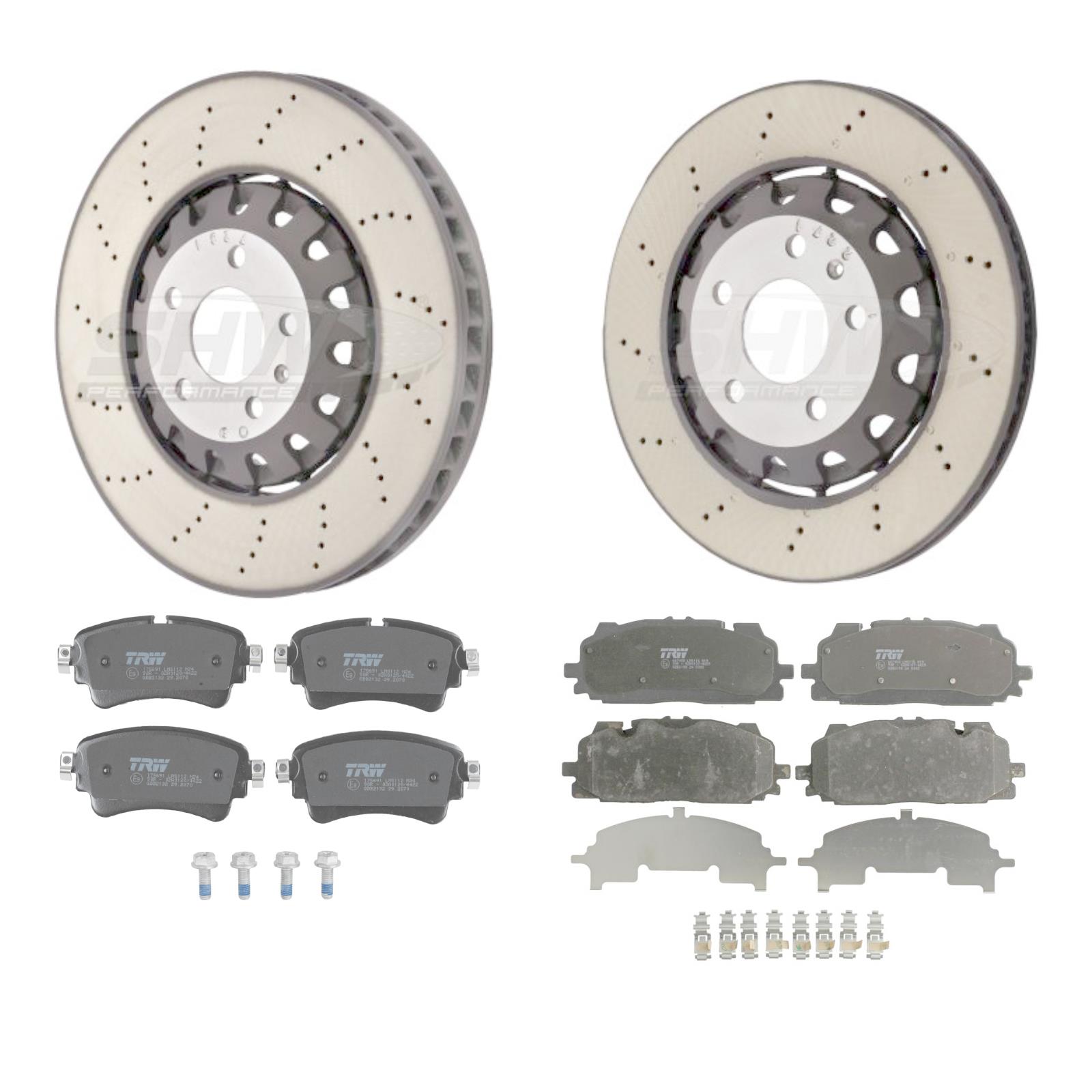 Satz Bremsscheiben und Beläge vorne und hinten SHW Performance Audi RS4 B9 - Bild 7 von 13