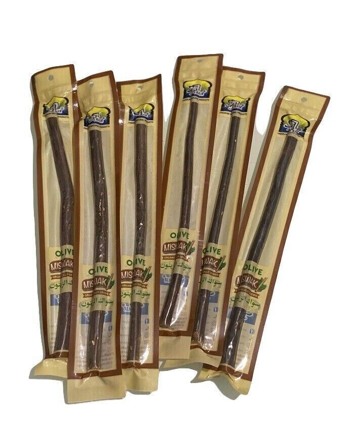 Organic OLIVE MISWAK Natural Toothbrush Fresh Stick (3 Pieces) - Picture 2 of 4
