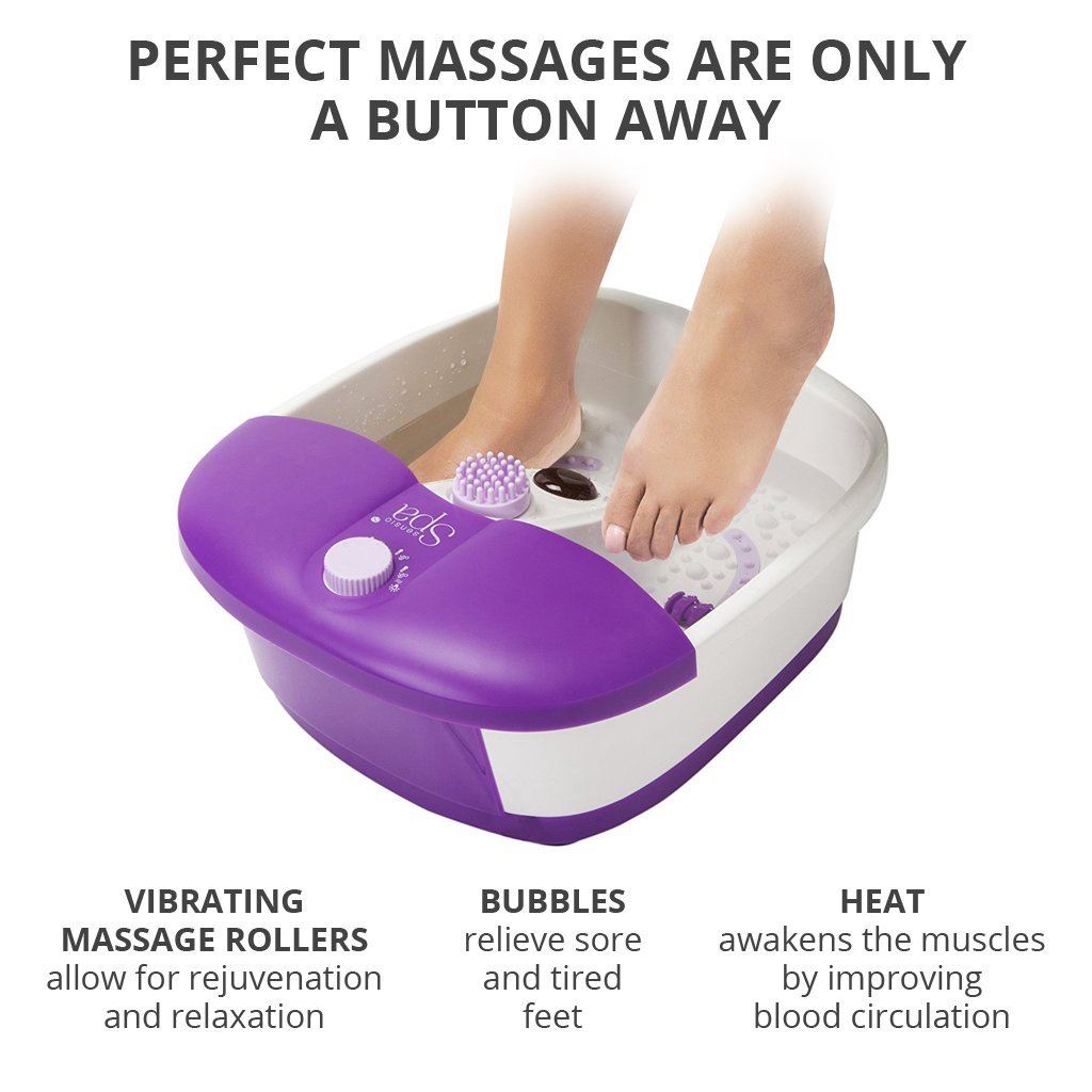Sensio Home Foot Spa Therapeutic Relax Bubble Foot Spa Bath Pedicure Set 5020260124570 eBay