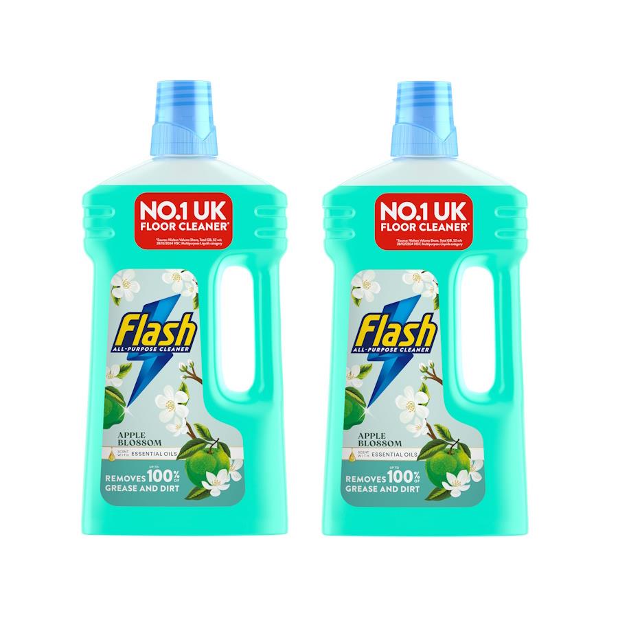 Flash All Purpose Cleaners 1ltr – Removes Dirt & Grease (2 Pack)