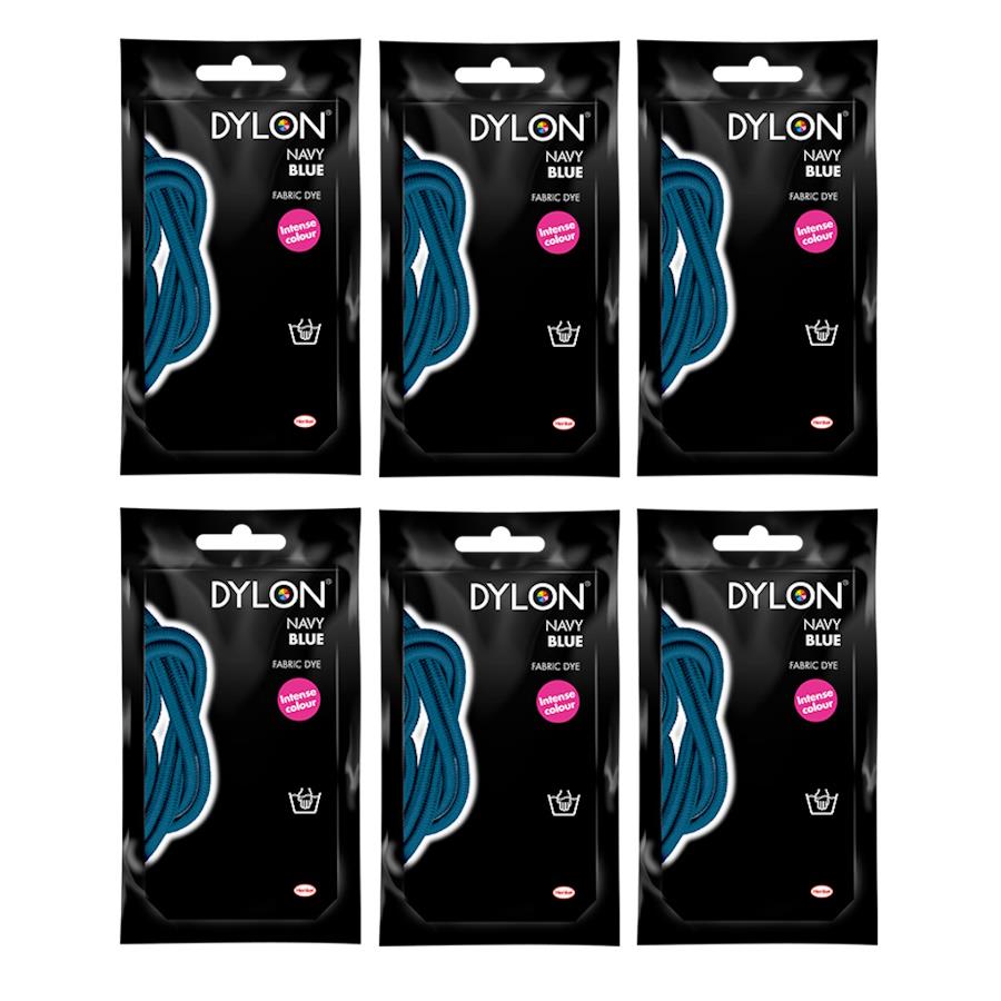 6 Pack Dylon Fabric Dye Satchets 50g (various)