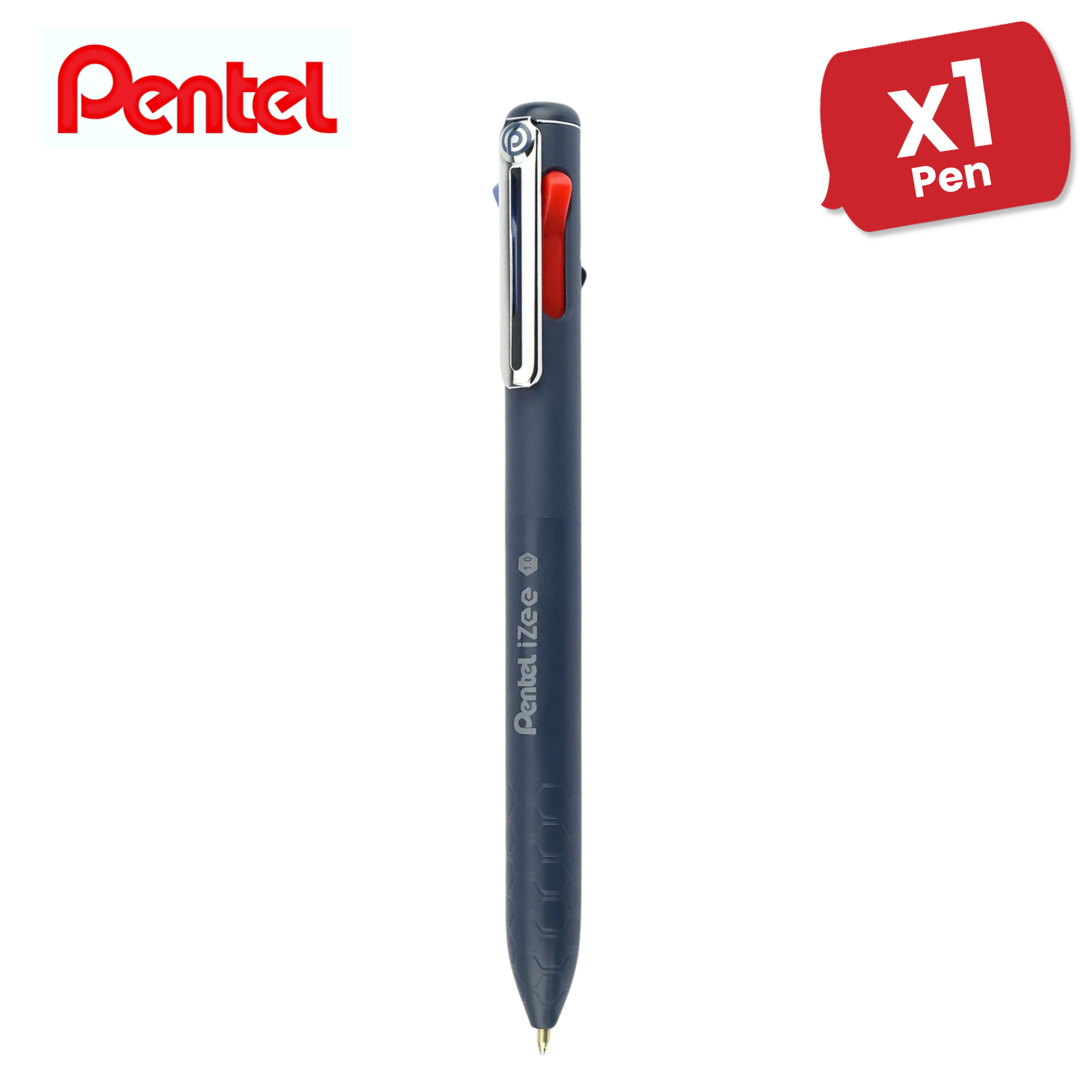 Pentel iZee 4-Color Retractable Ballpoint Pen Standard - Versatility Single Pen - Picture 7 of 13