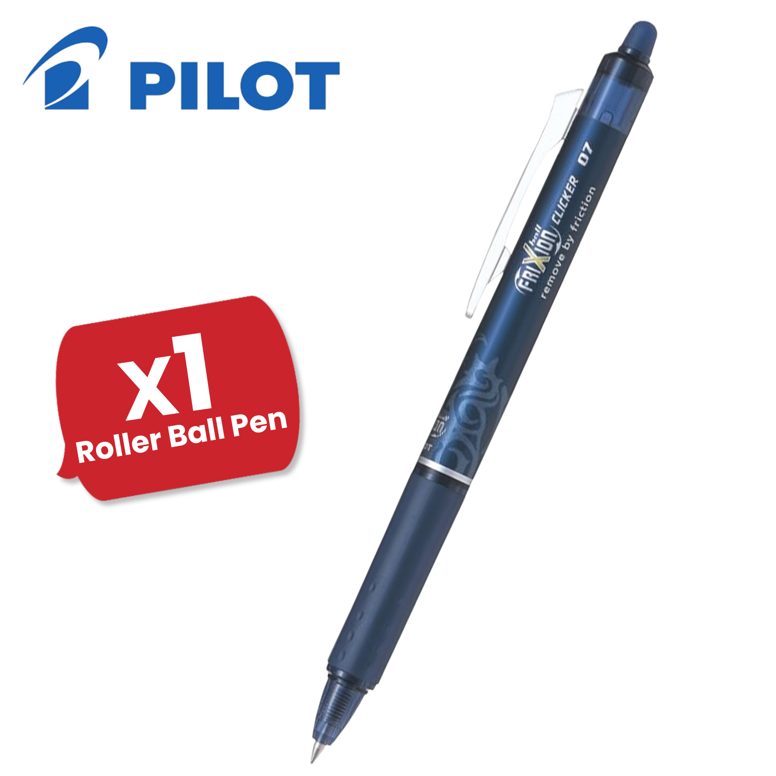 Pilot FriXion Clicker Erasable Gel Rollerball Multiple Pens 0.7mm Tip - Blue - Picture 6 of 12