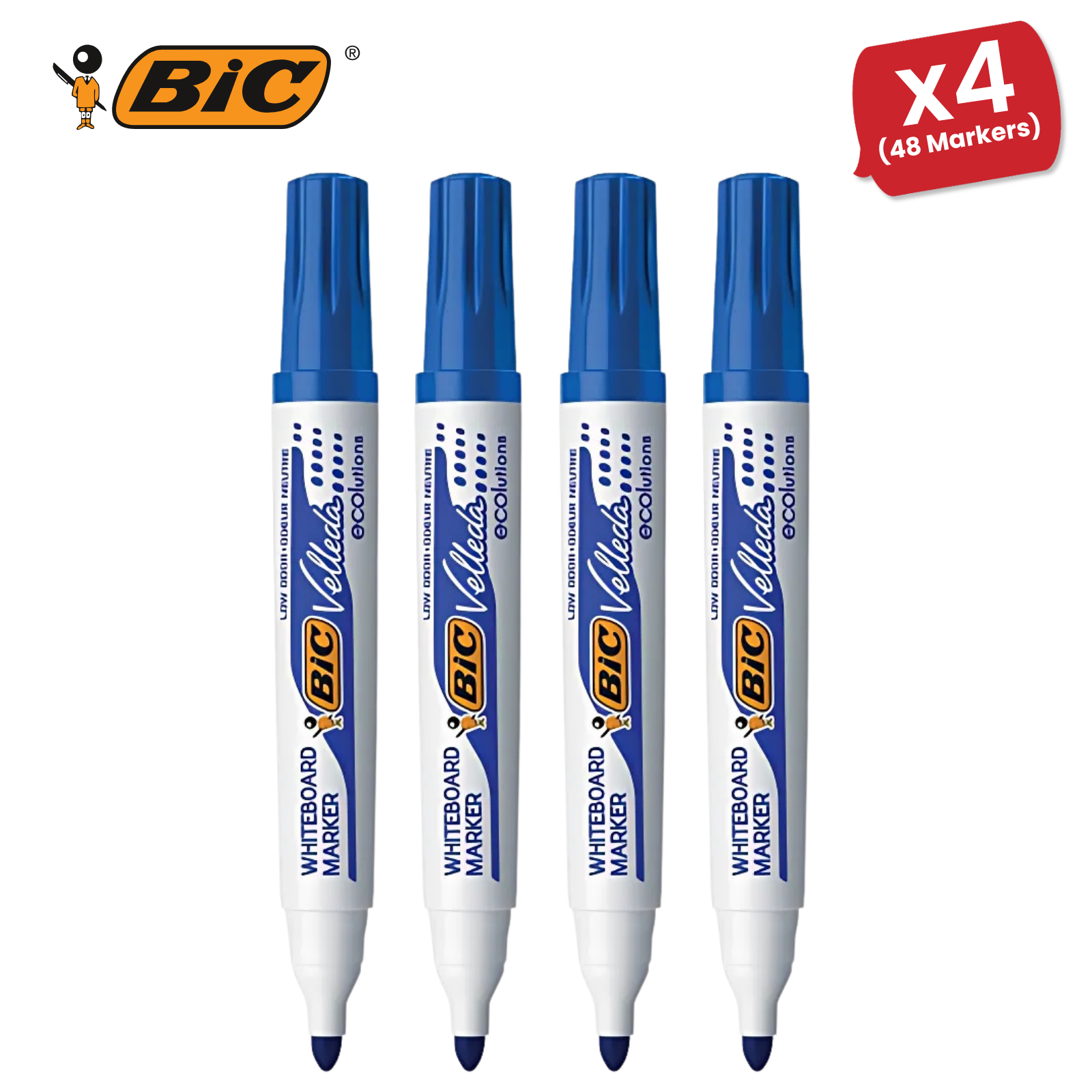 BiC Velleda 1701 Whiteboard Marker Medium Tip Blue Ink Marker - School or Office - Picture 11 of 17