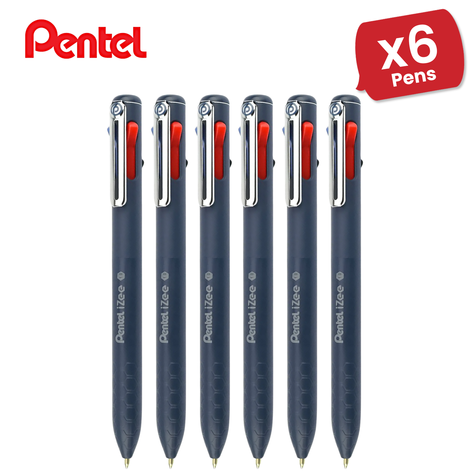 Pentel iZee 4-Color Retractable Ballpoint Pen Standard - Versatility Single Pen - Picture 9 of 13