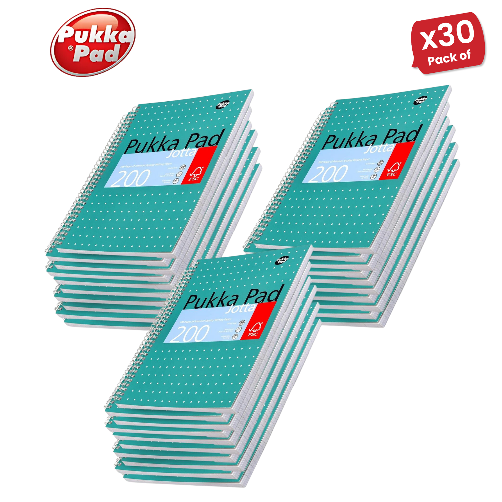 Pukka Block A4+ drahtgebundenes Notizbuch, 200 Seiten, 80 GSM, 4-Loch-Locher (grün) - Bild 13 von 13
