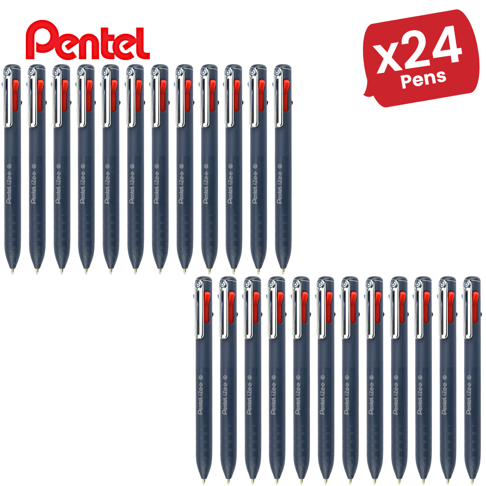 Pentel iZee 4-Color Retractable Ballpoint Pen Standard - Versatility Single Pen - Picture 12 of 13