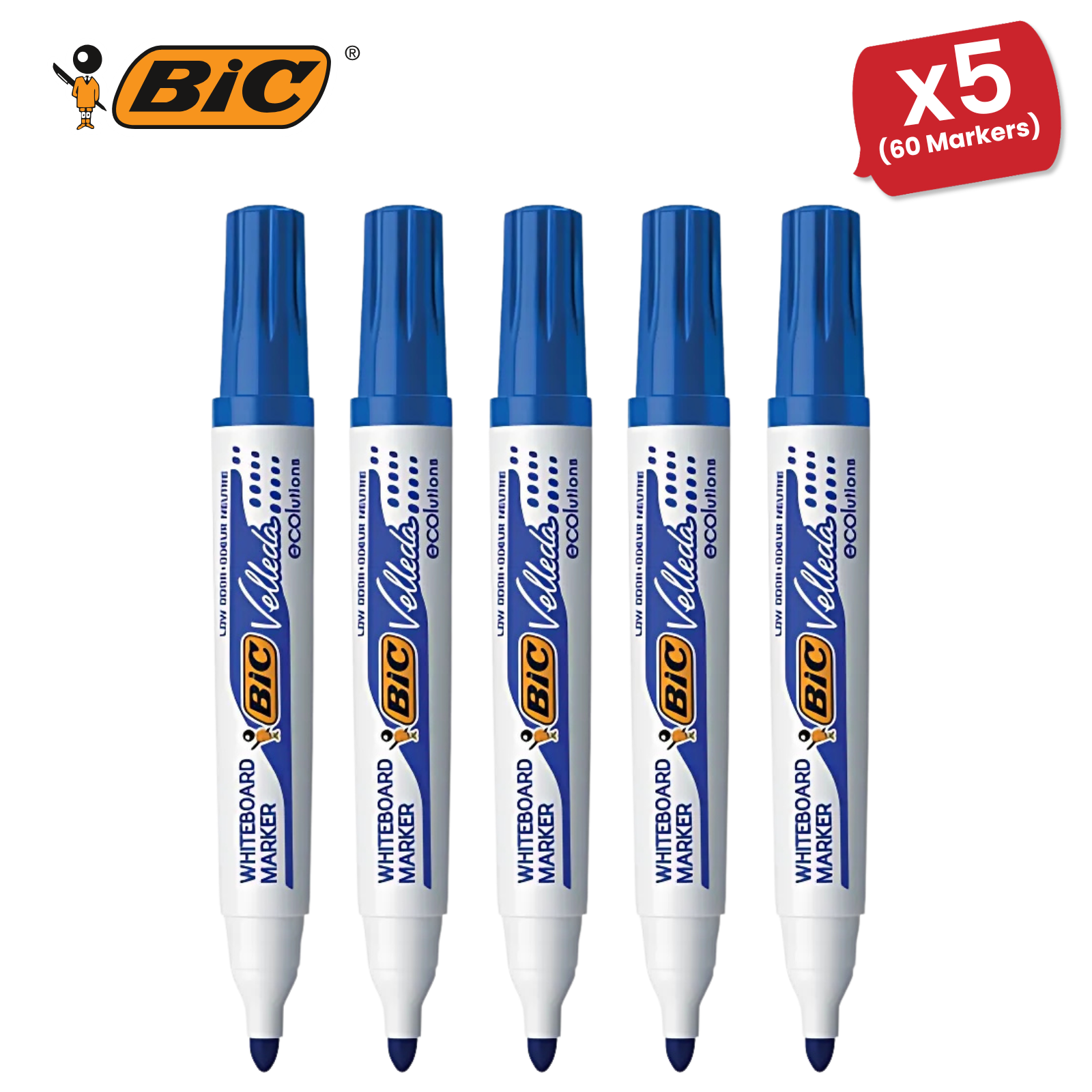 BiC Velleda 1701 Whiteboard Marker Medium Tip Blue Ink Marker - School or Office - Picture 12 of 17