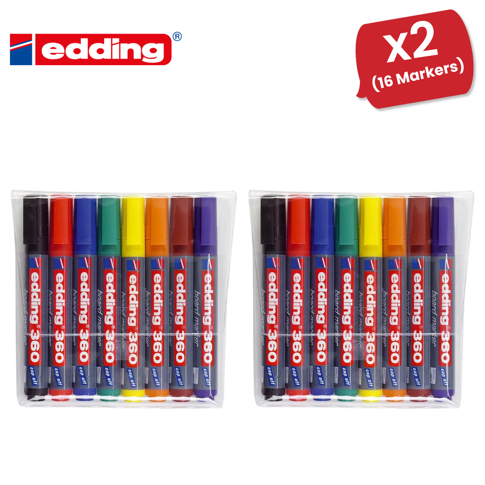 Edding 360 Whiteboard Markers Smooth Writing Office Marker Durable Ink Pack of 8 - Picture 9 of 13
