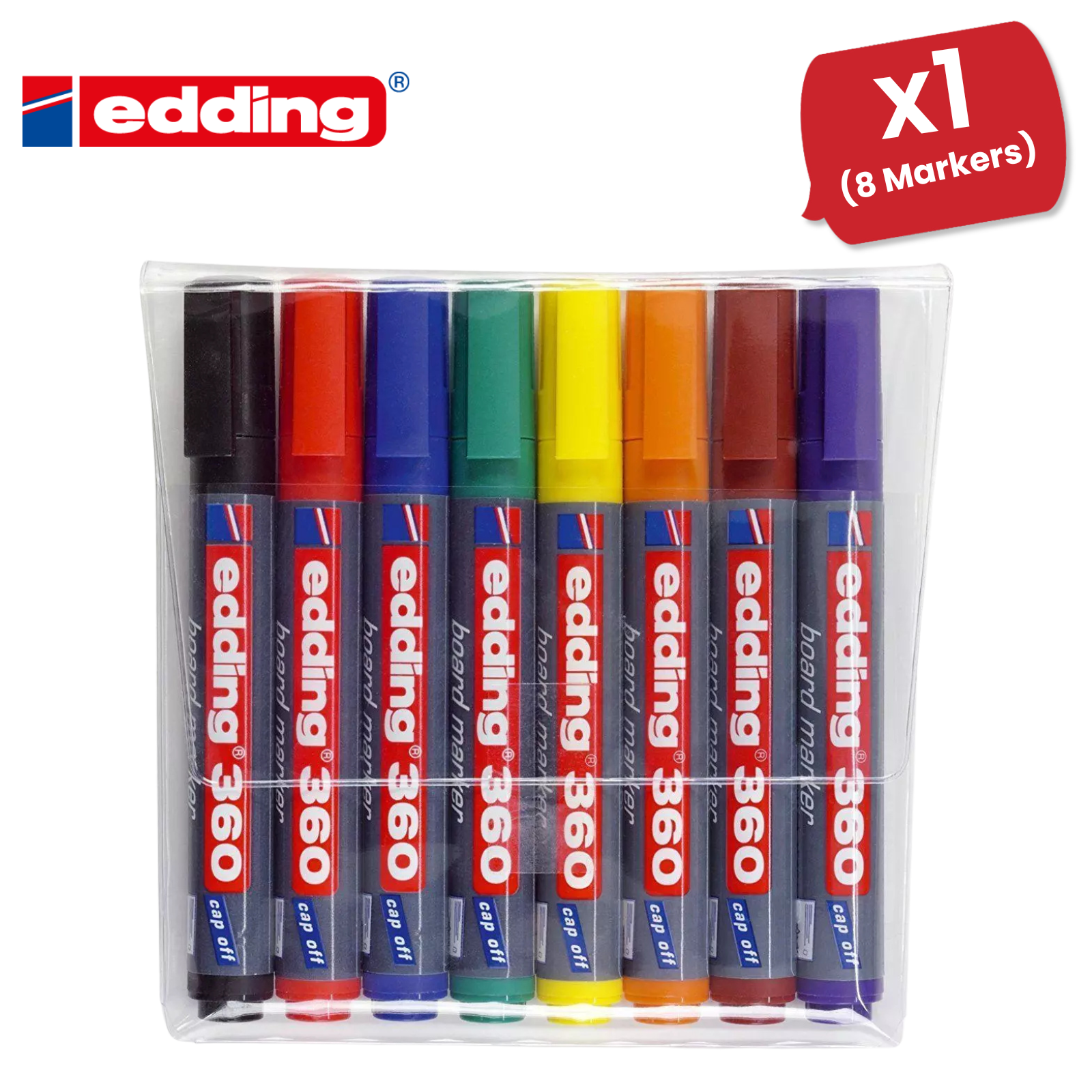 Edding 360 Whiteboard Markers Smooth Writing Office Marker Durable Ink Pack of 8 - Picture 8 of 13