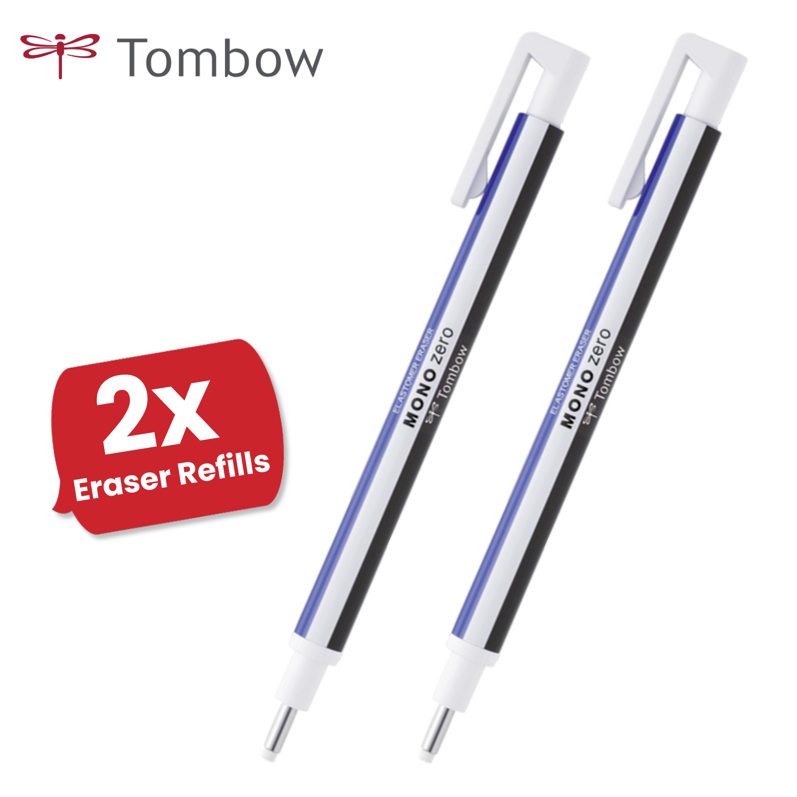 Tombow Eraser MONO Zero Round Tip 2.3mm Diam Refillable Precision Erasing Tool - Picture 8 of 13