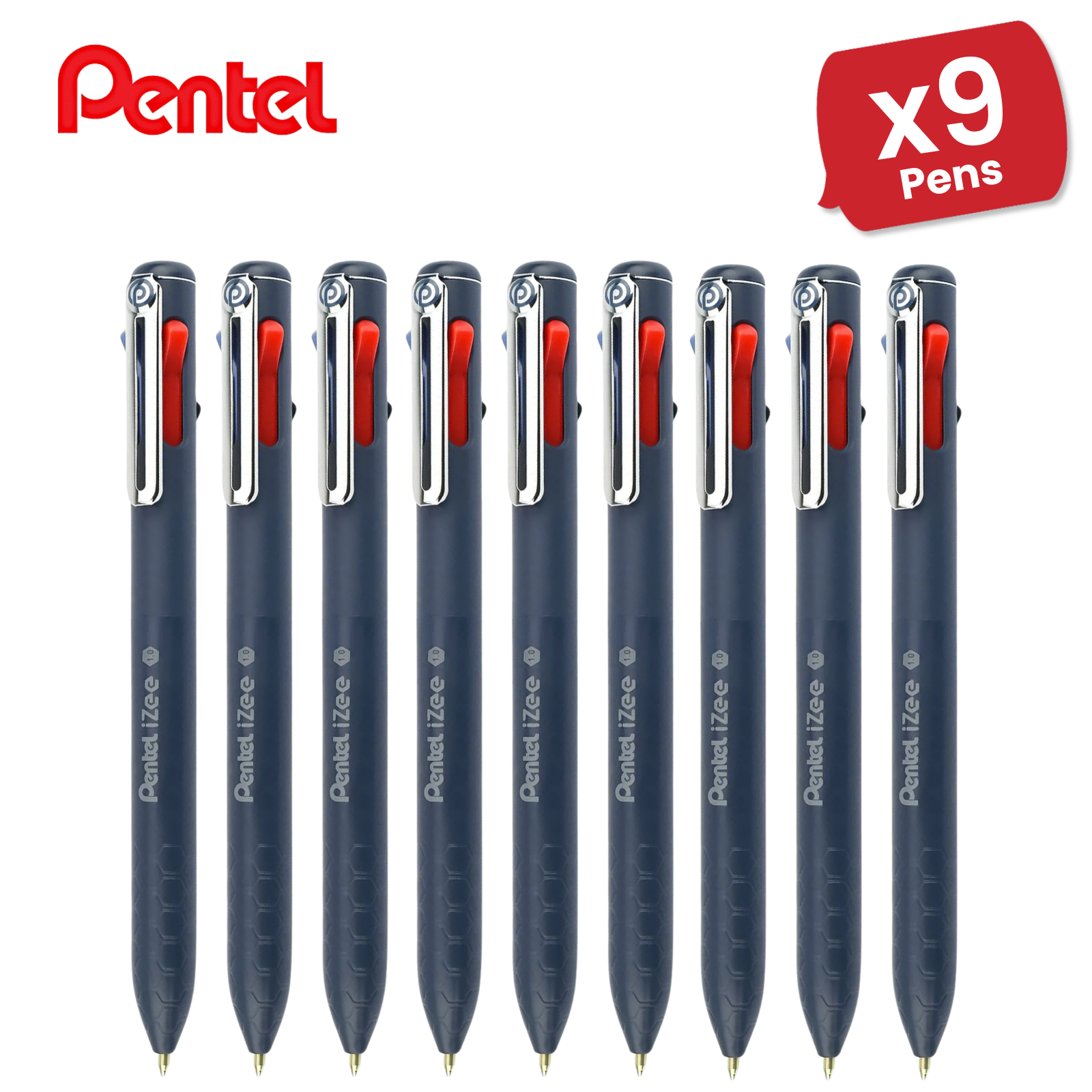 Pentel iZee 4-Color Retractable Ballpoint Pen Standard - Versatility Single Pen - Picture 10 of 13