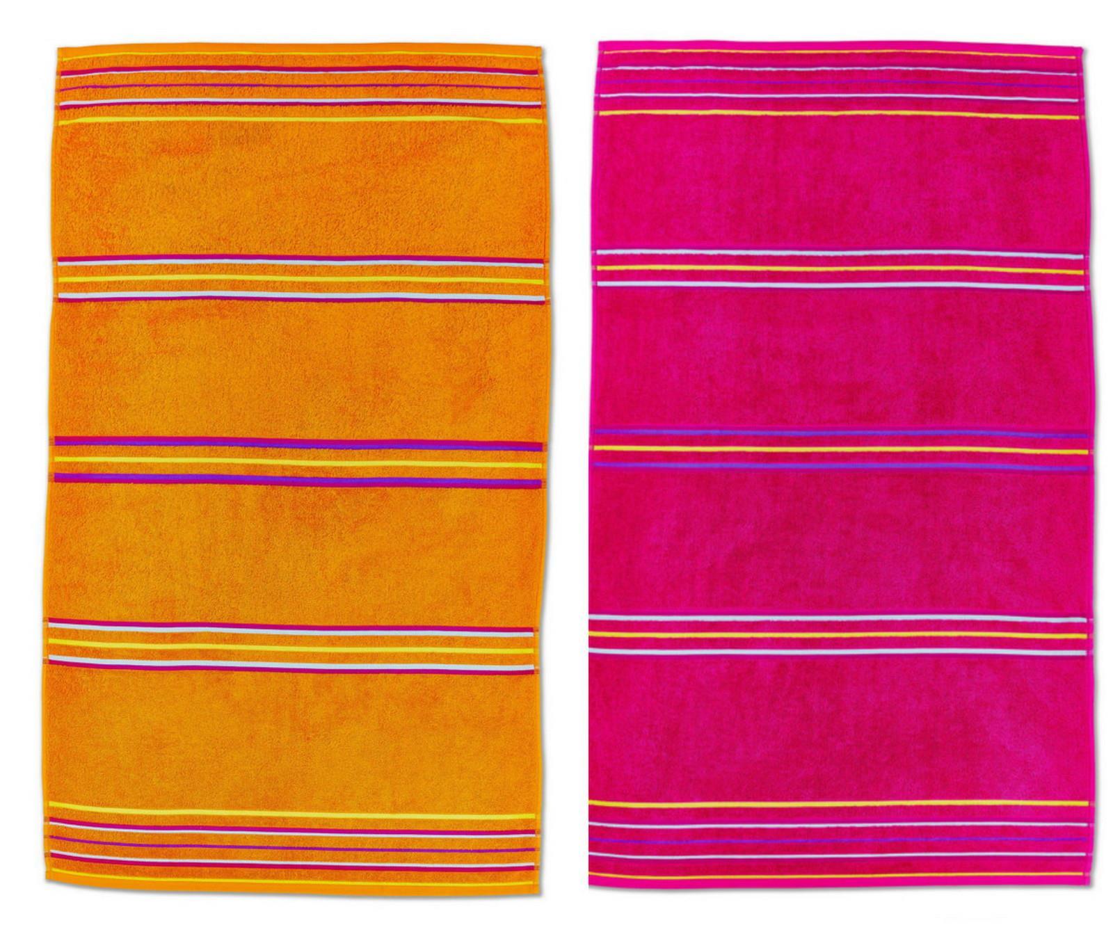 Catherine Lansfield Beach Towel Sunbed Lounger Striped Rainbow Plain Cotton x2 - Picture 15 of 16