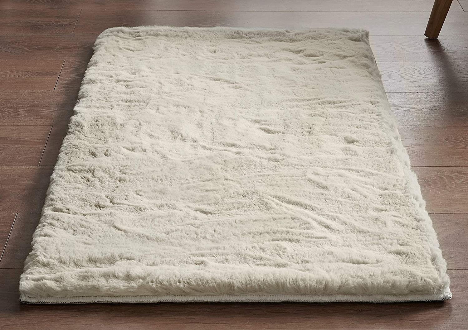 Faux Rabbit Fur Rug Super Soft Large Thick Pile Luxurious AntiSlip Rug