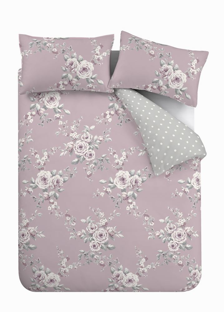 Catherine Lansfield Canterbury Floral Duvet Cover Sets Bedding Set & Accessories - Picture 19 of 27