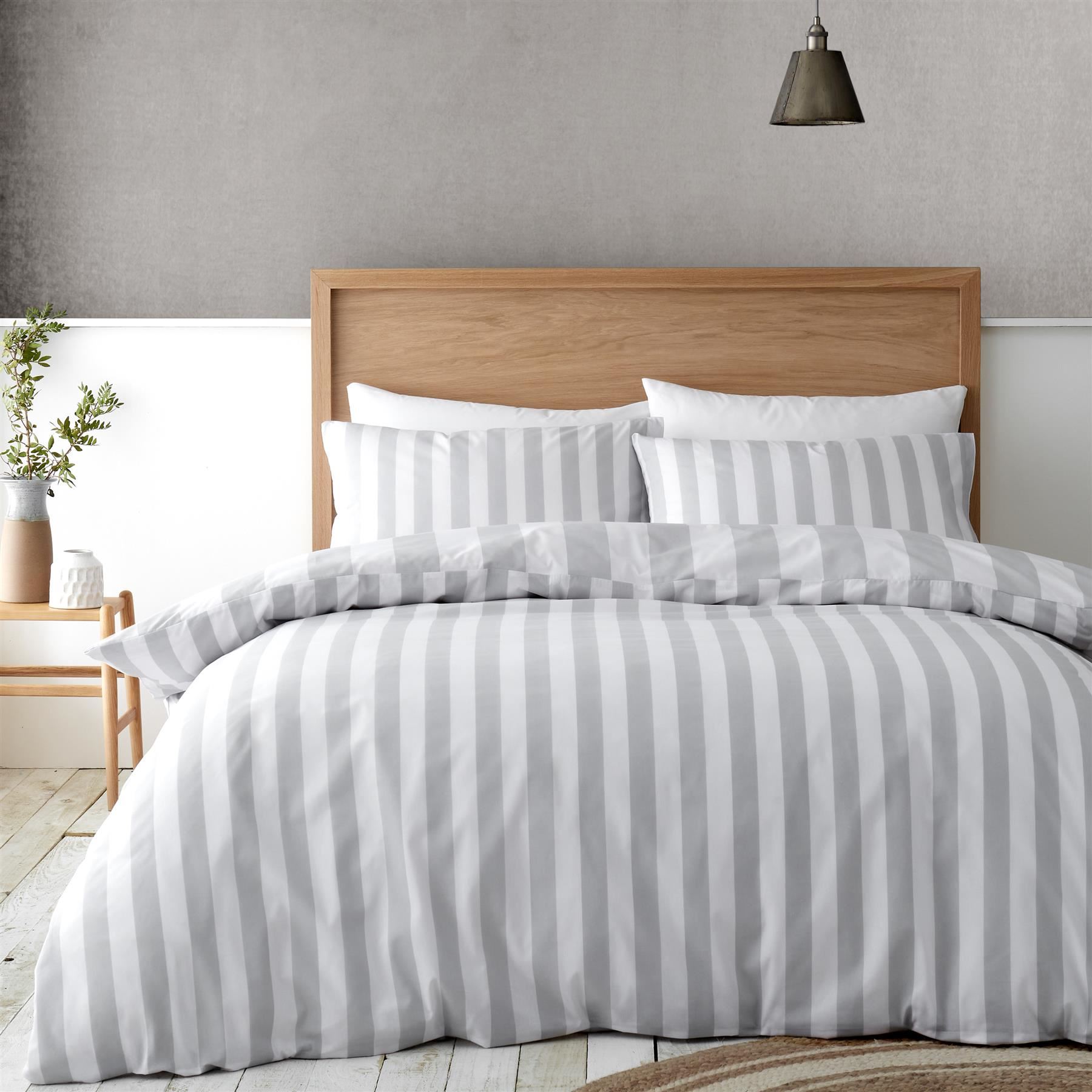 Duvet Cover Set Stripes Bedding Bed Set Quilt Cover Cove Stripe 3 Size 4 Colour - Picture 24 of 34