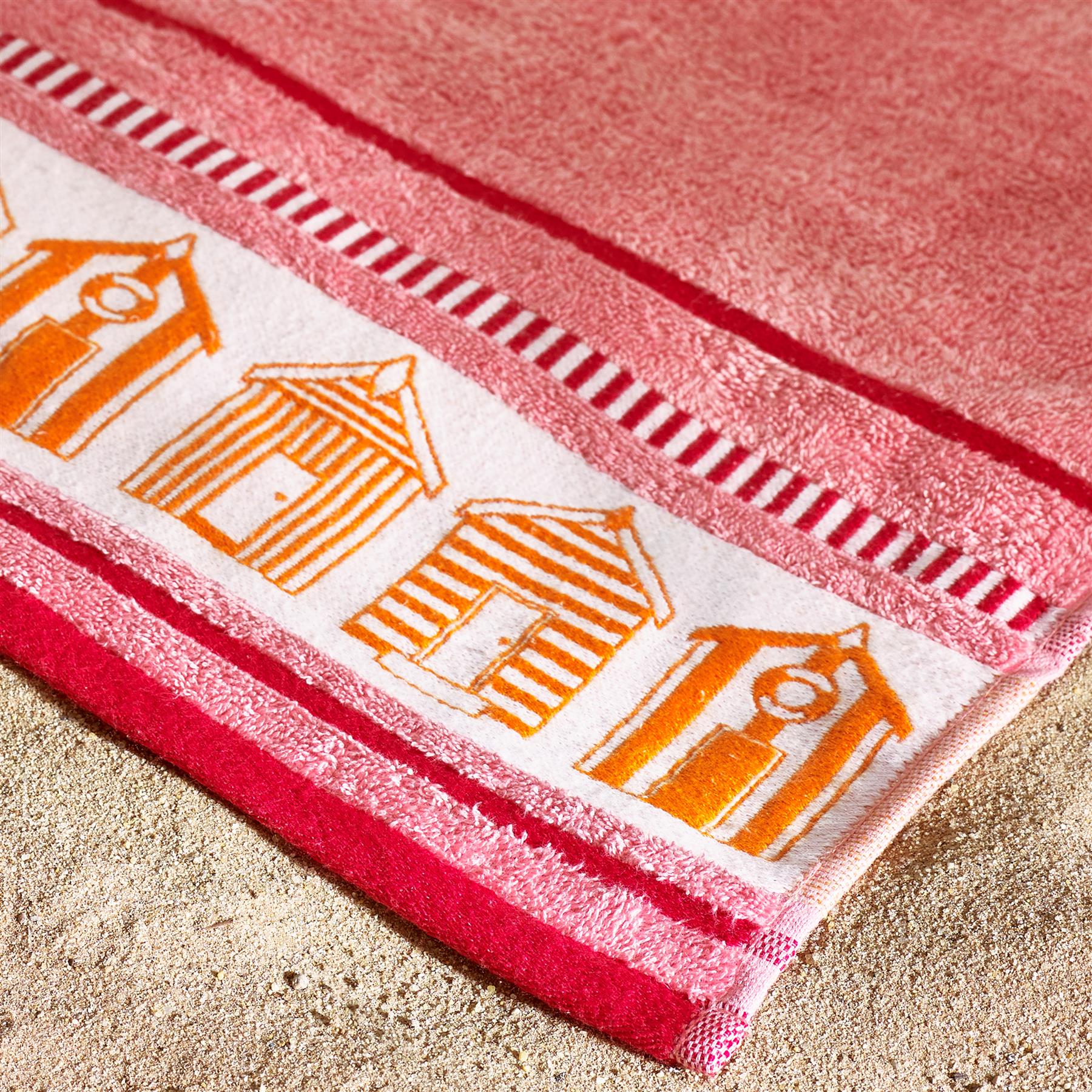 Catherine Lansfield Beach Towel Sunbed Lounger Cotton Patterned Plain - Picture 9 of 52