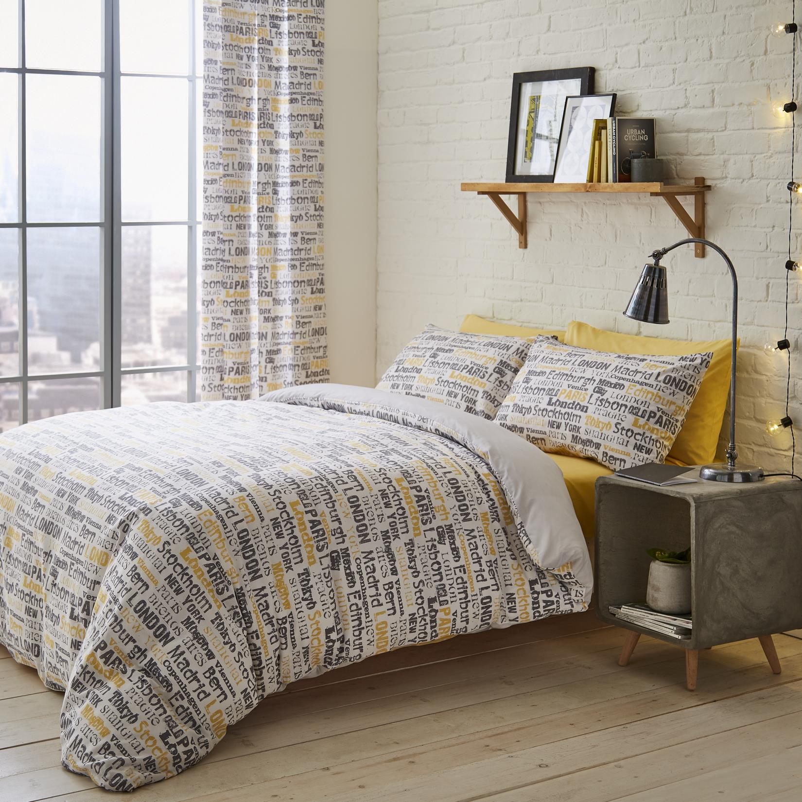 City Duvet Cover Bedding Bed Set Bed Linen Urban Teenager's New York eBay