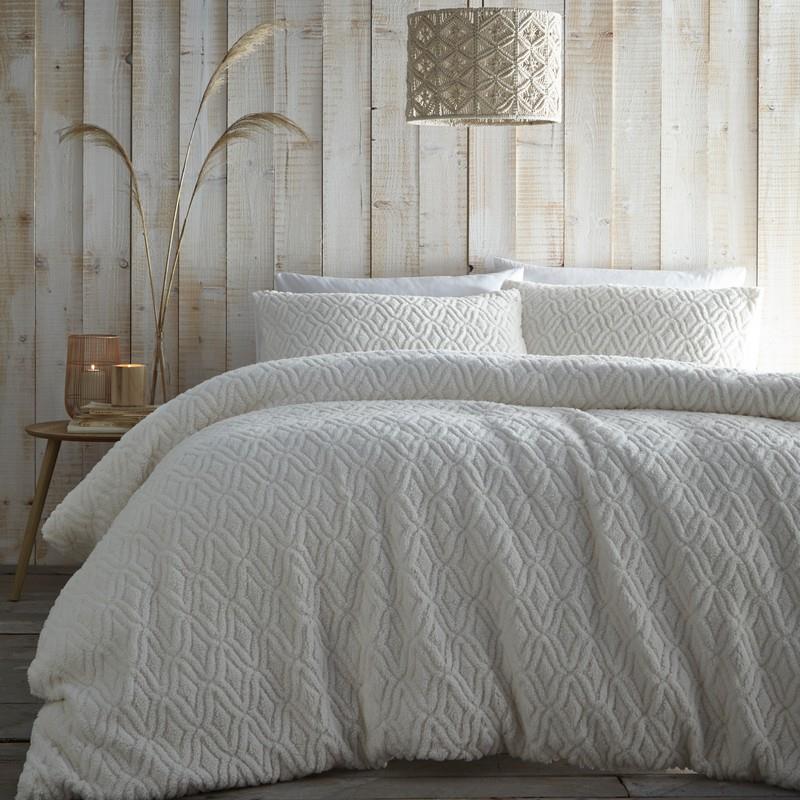 Duvet Cover Sets Bedding Reversible Bed Set Soft Jacquard Ribbed Velvet