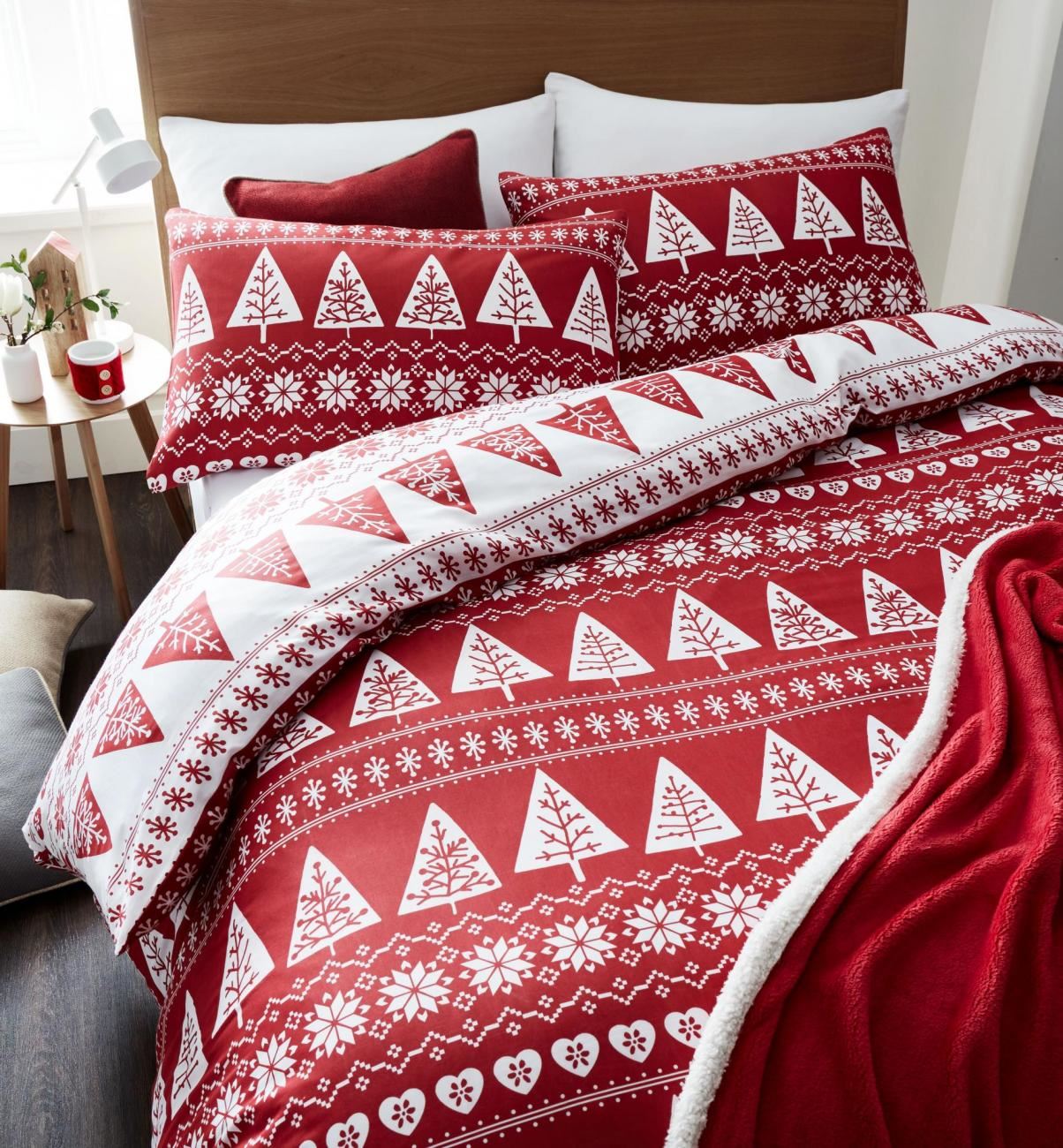 Christmas Kids Quilt Duvet Cover Bedding Bed Sets 5 Sizes Festive Santa