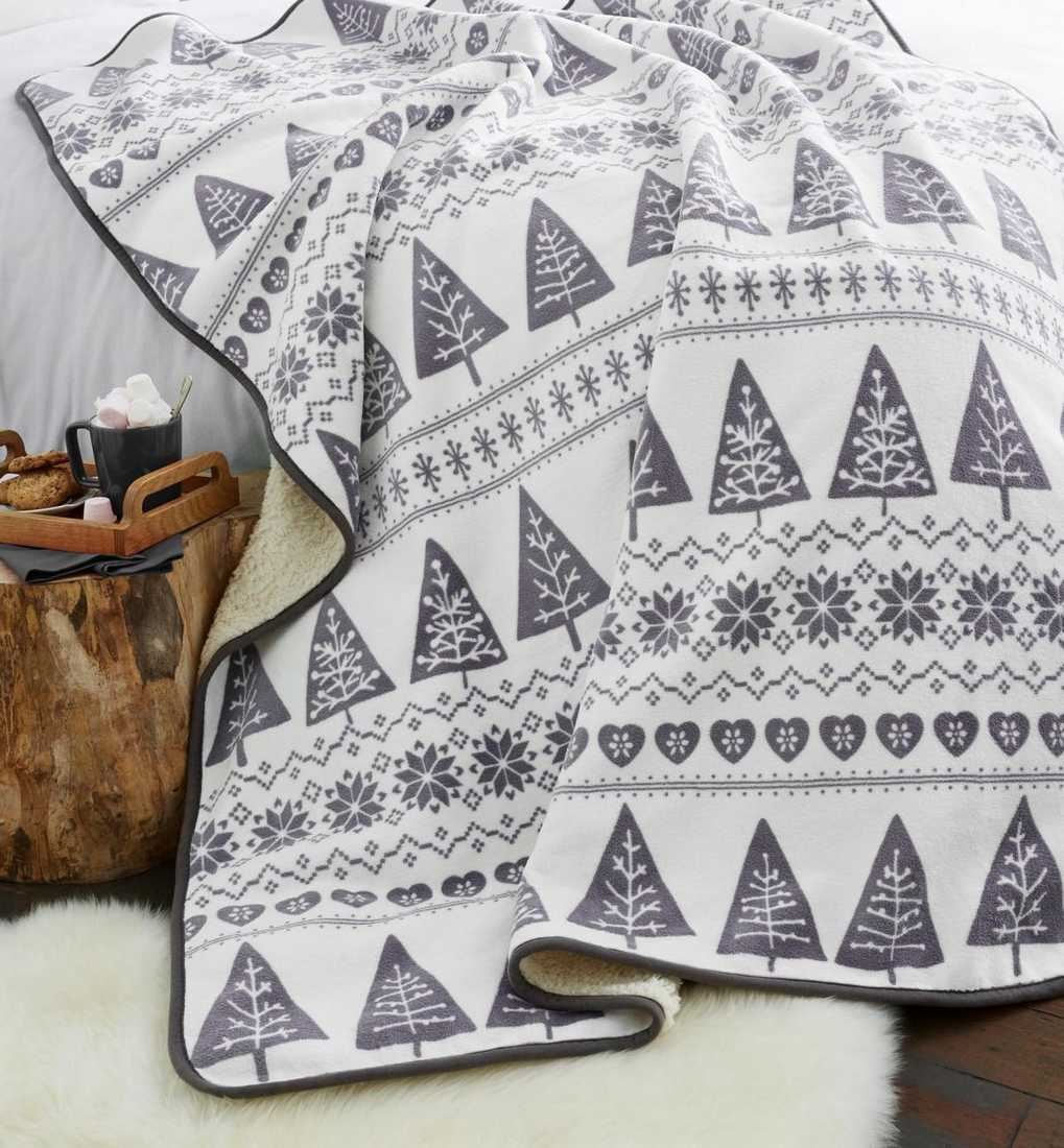 Christmas Soft Fleece Throws Decorative Bed Sofa Blanket Xmas Father