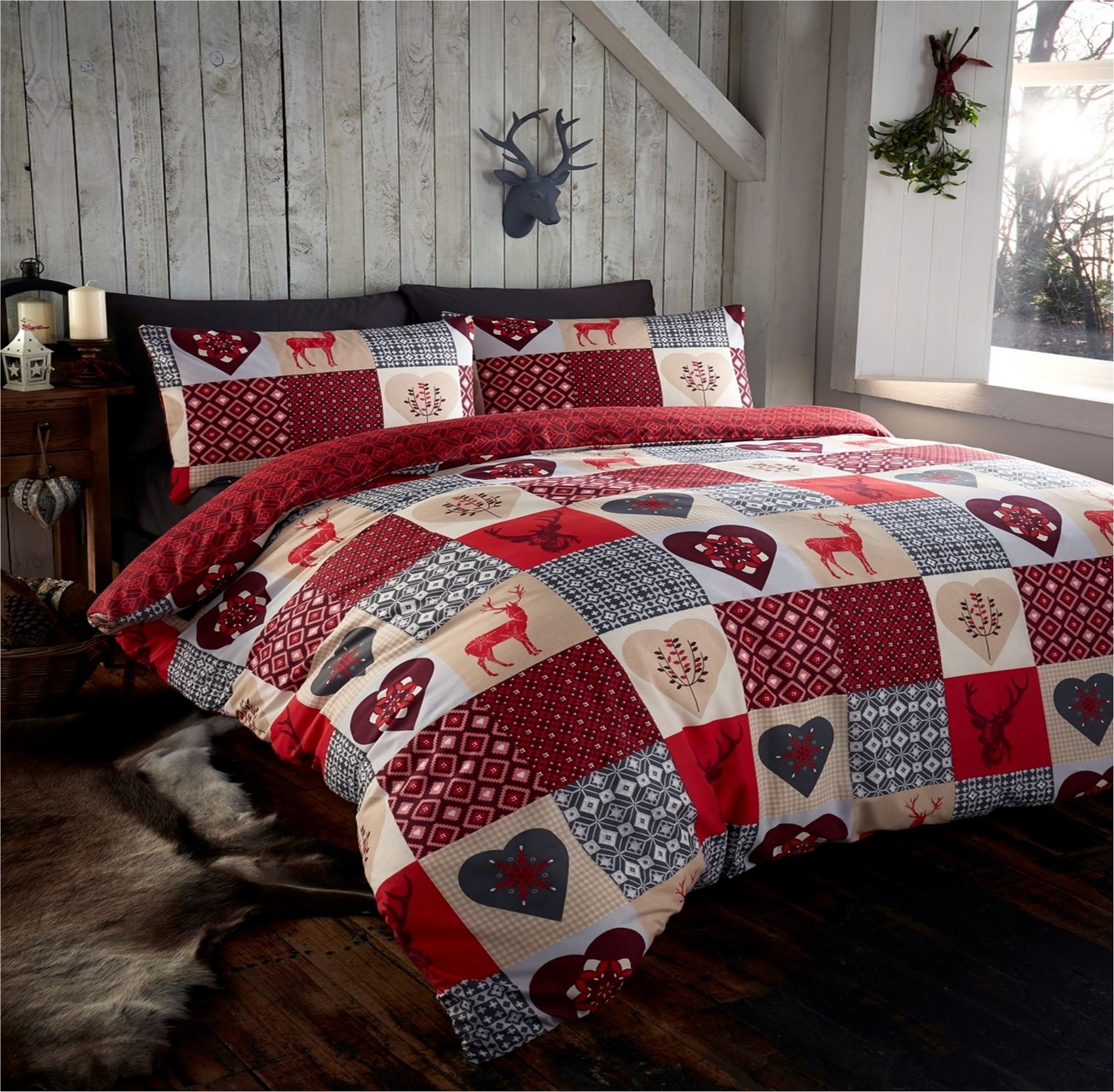 cover and pillowcase quilt Sets Bed Pillowcase Bedding Stag Quilt & Duvet Cover Cover