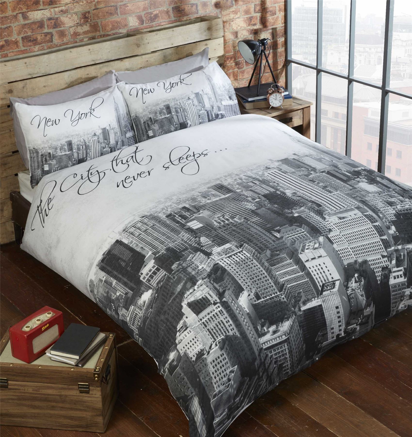 Modern Duvet Cover & Pillowcase Bedding Bed Set Urban Teenager s New