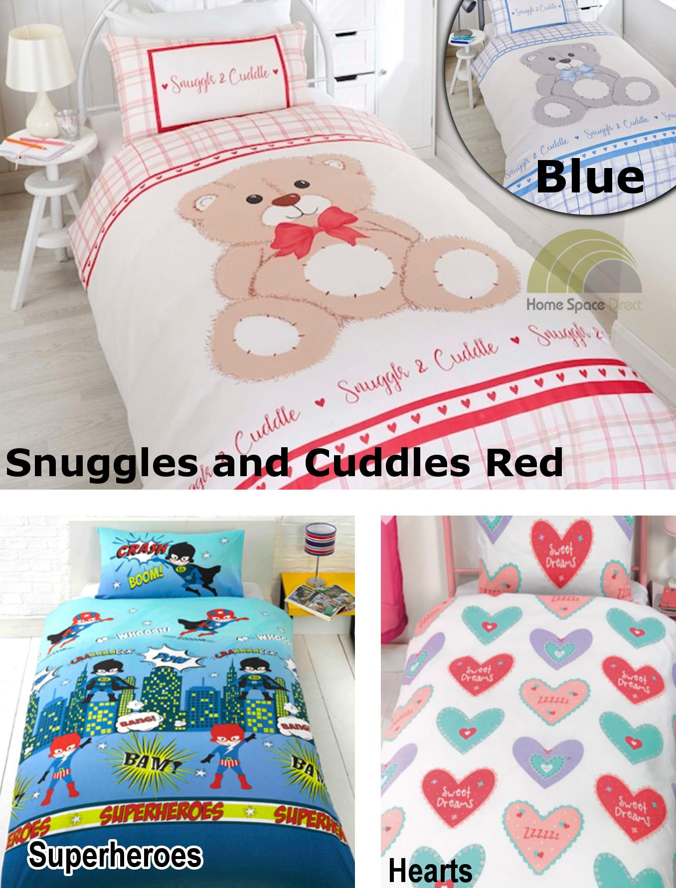 Kids Quilt Duvet Cover Bedding Bed Set Junior Single Or Double