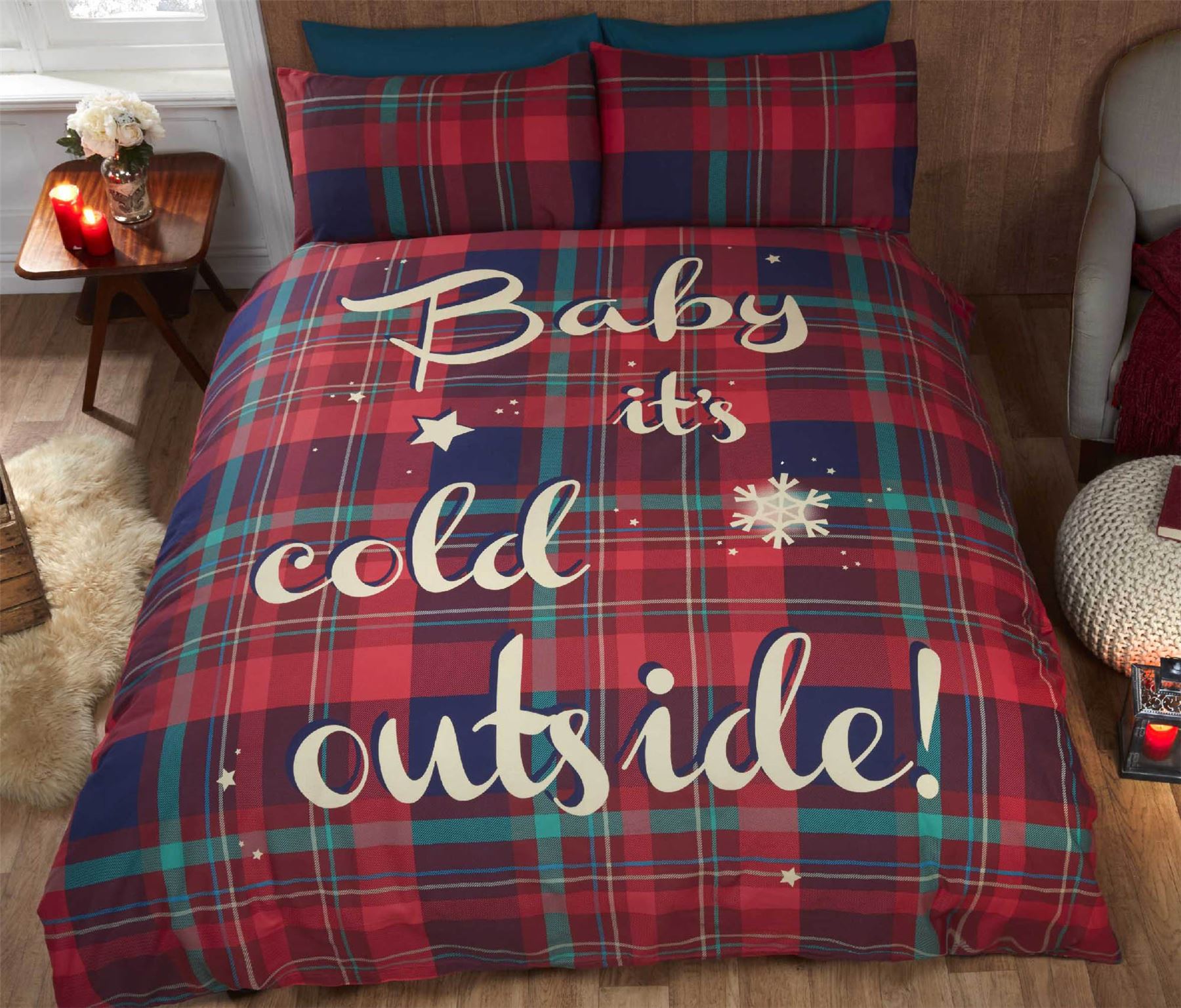 Christmas Kids Quilt Duvet Cover Bedding Bed Sets 5 Sizes Festive Santa