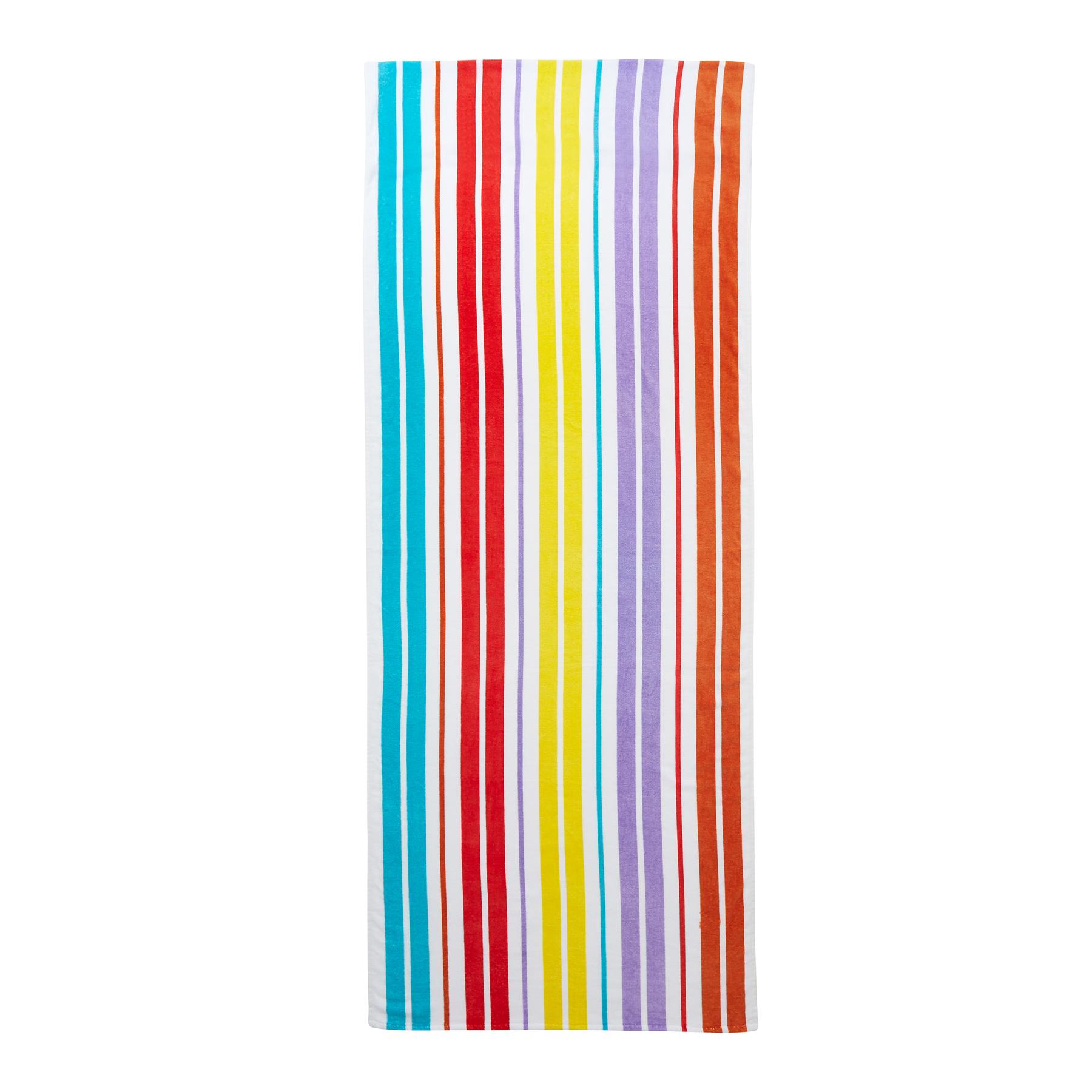 Catherine Lansfield Beach Lounger Towel Sunbed Cotton Patterned Bold 76x200cm - Picture 19 of 25