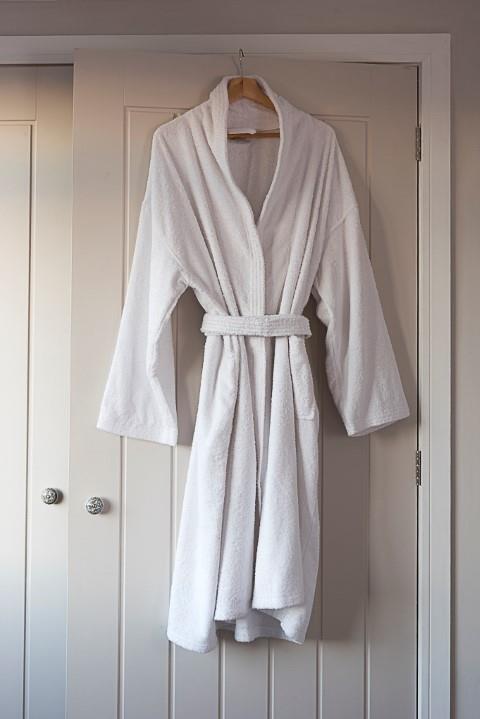 Luxury Bathrobe Unisex Cotton Waffle Terry Men's Women's Unisex Dressing Gown - Picture 14 of 16
