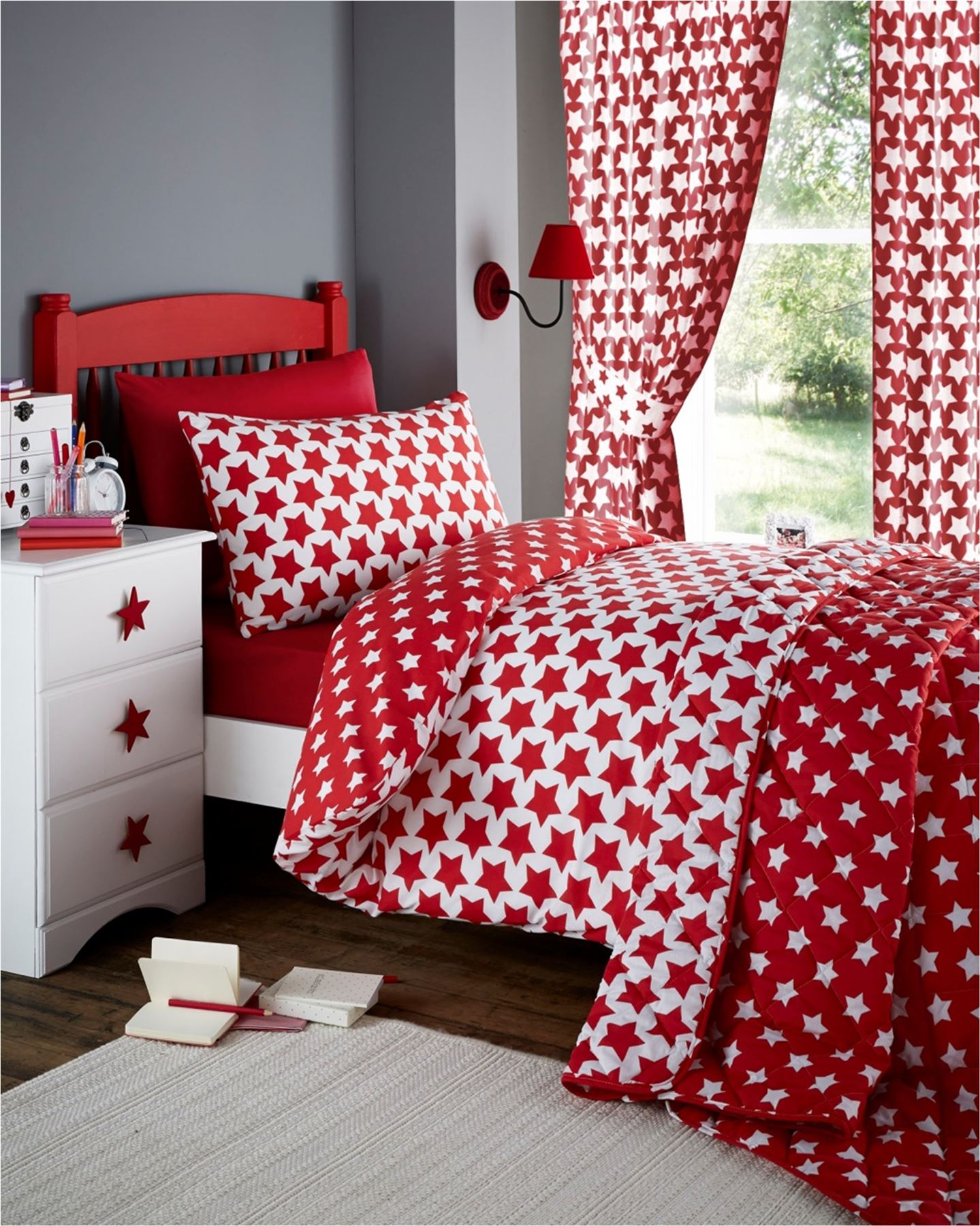 Childrens Quilt Duvet Cover & Pillowcase Bedding Sets Or Matching Kids Curtains eBay