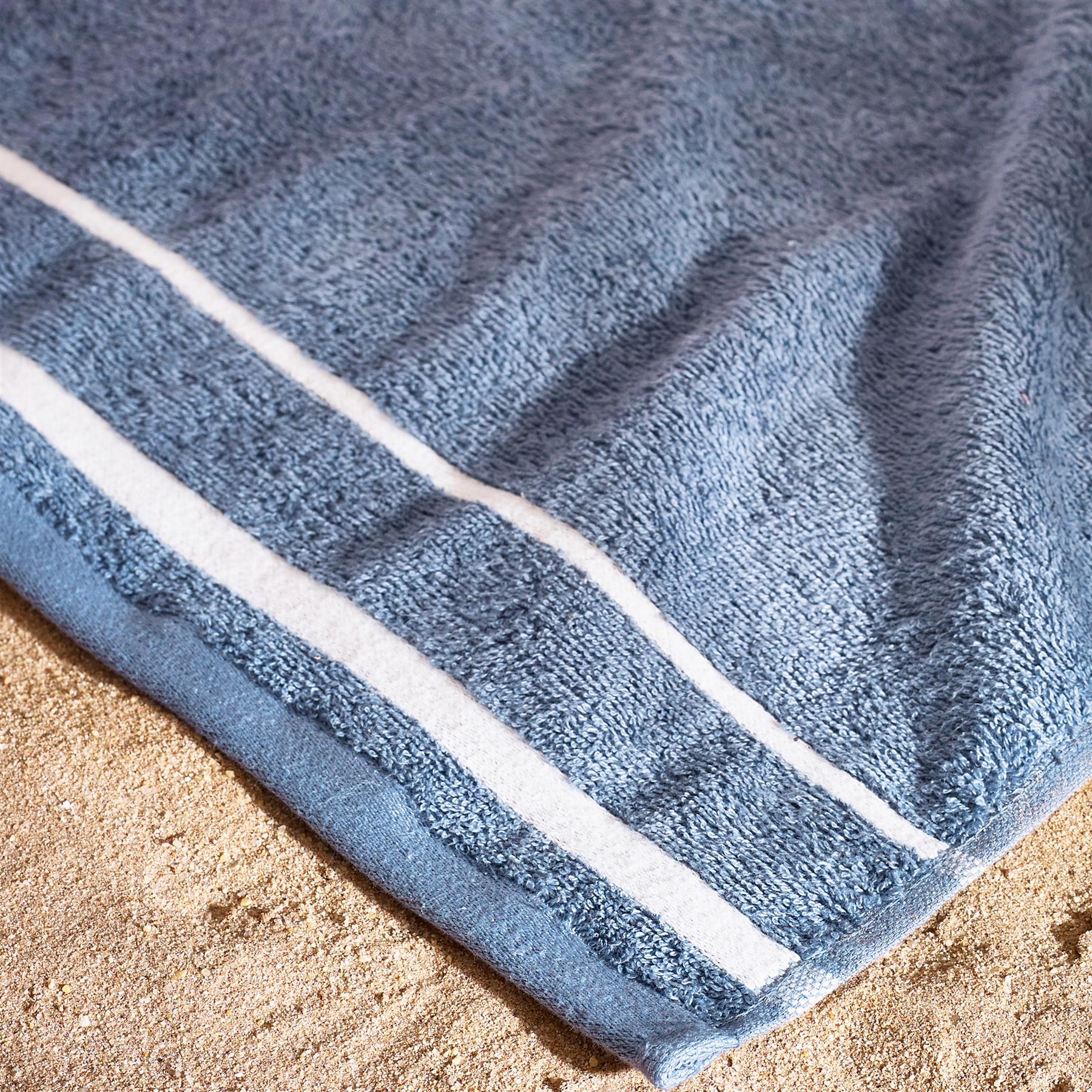 Catherine Lansfield Beach Towel Sunbed Lounger Cotton Patterned Plain - Picture 5 of 52