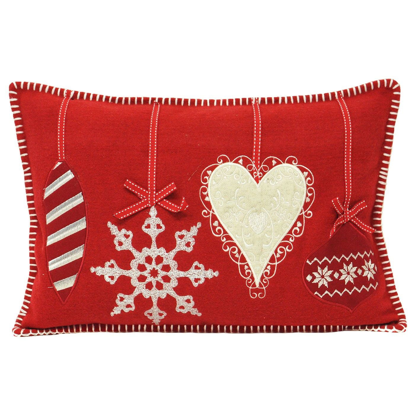 Paoletti Christmas Cushion Cover Scatter Case Festive Xmas Reindeer