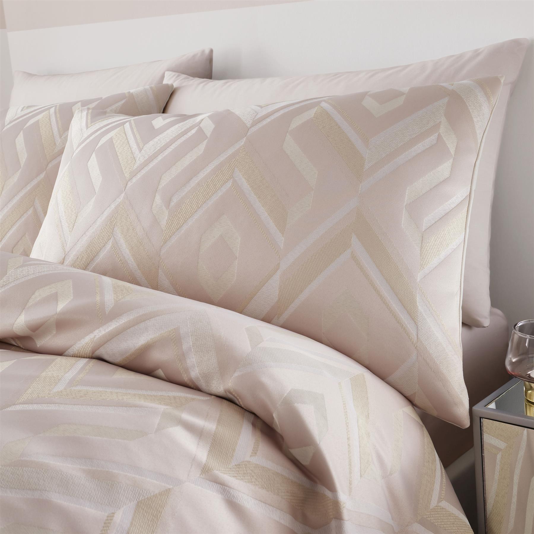 Catherine Lansfield Myles Jacquard Natural Duvet Cover Sets or Matching